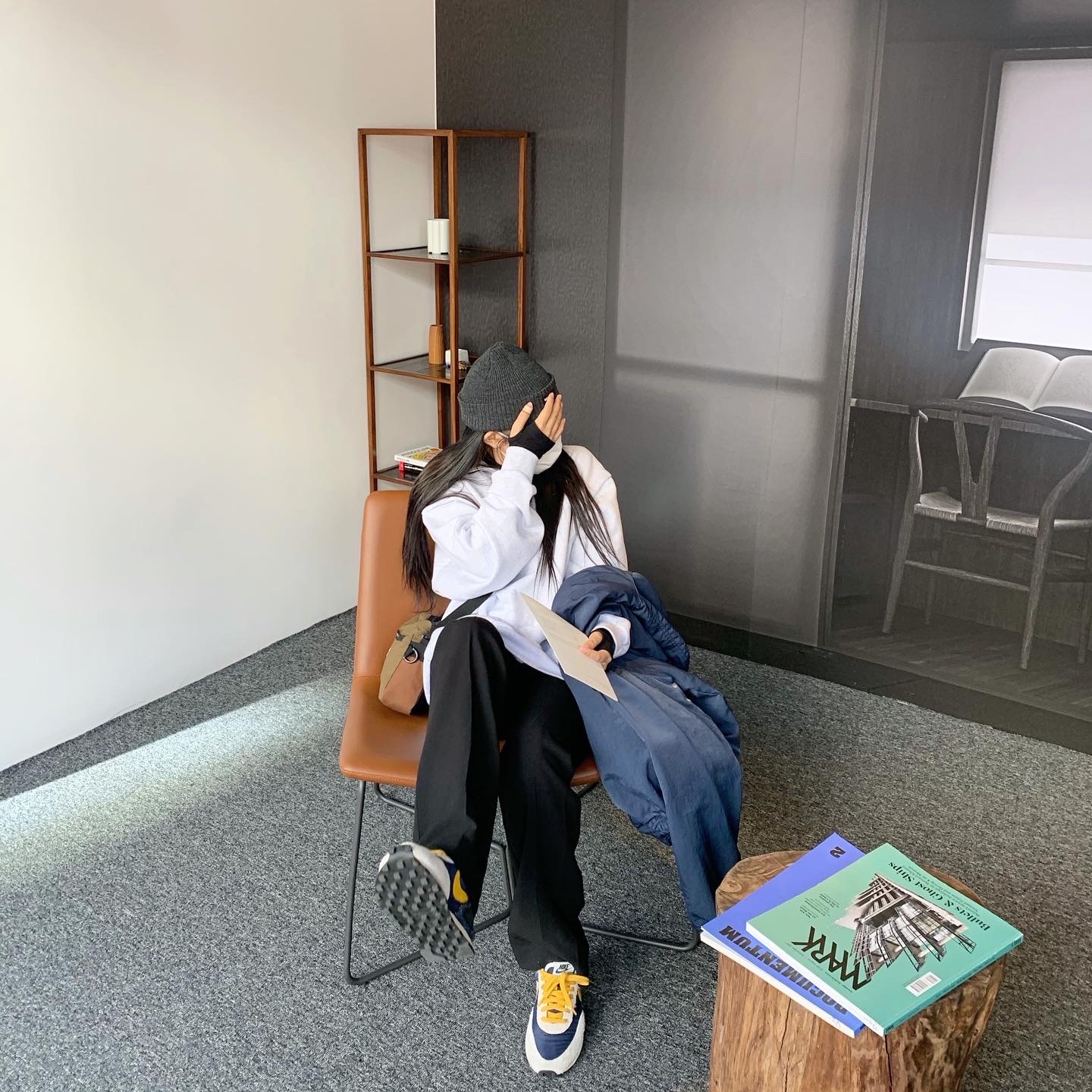 IAB Studio Half Zip Pullover Light Gray, (W) Nike x Undercover Daybreak Obsidian 착용 스타일 - 2