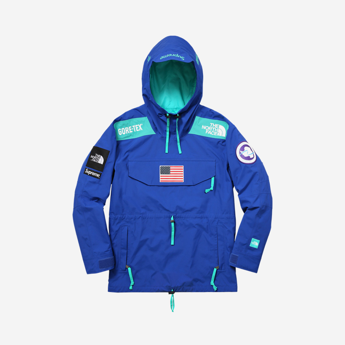supreme the north face trans antarctica expedition pullover jacket royal