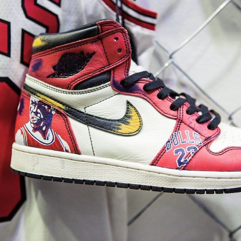 Jordan 1 Retro High OG Defiant SB LA to Chicago 착용 스타일 - 1
