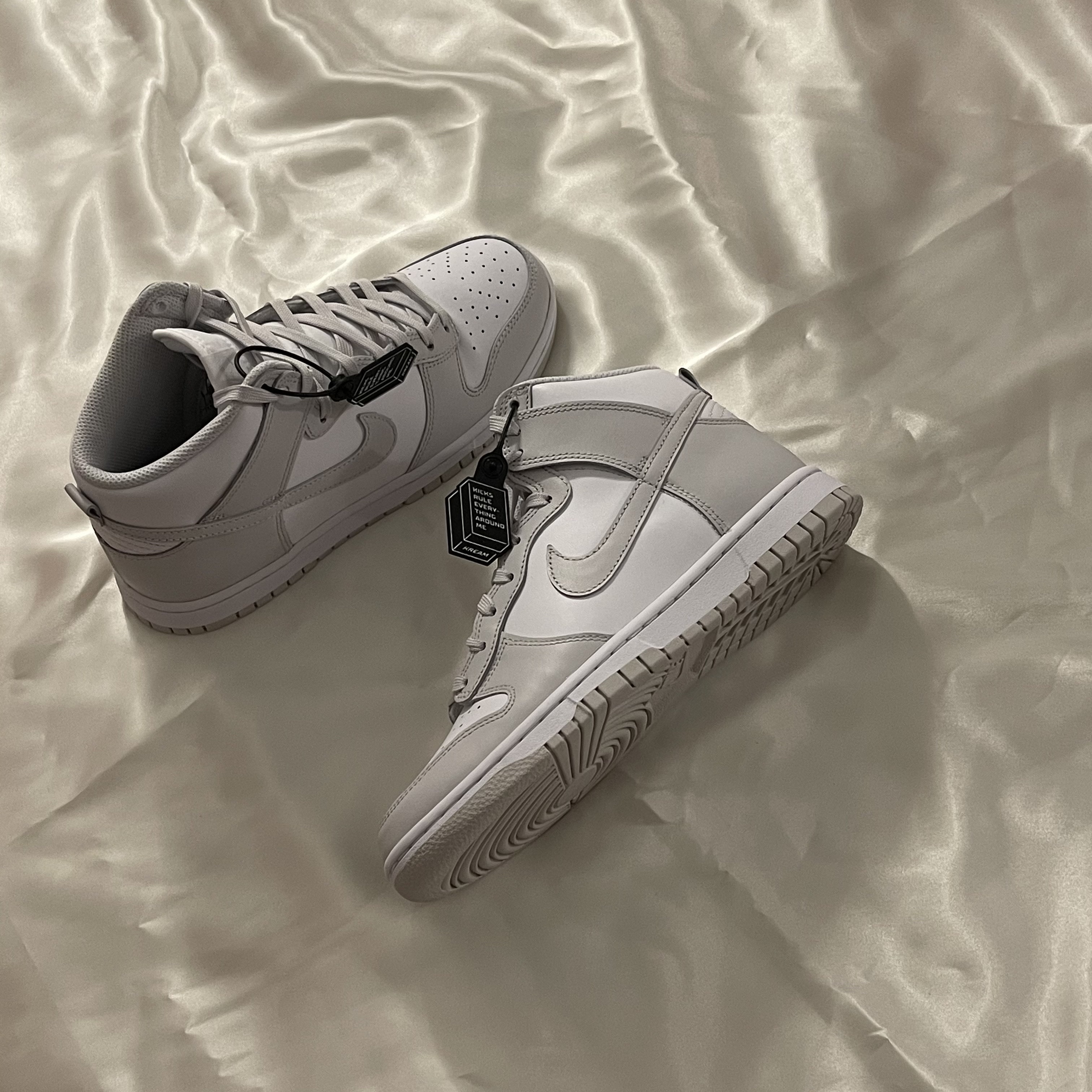 Nike Dunk High Retro Vast Grey 착용 스타일 - 3