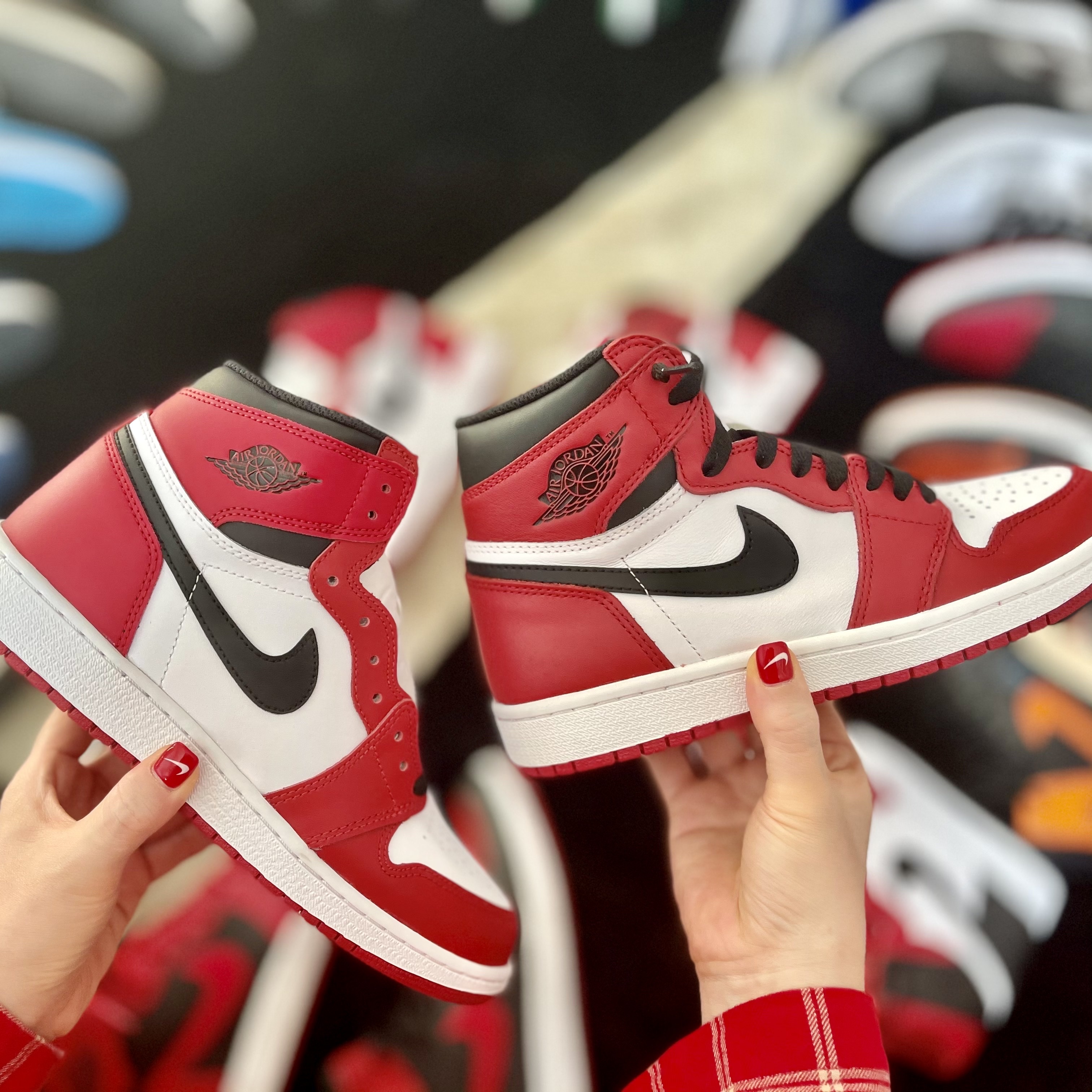Jordan 1 Retro High OG Chicago 2015, (GS) Jordan 1 Retro High OG Chicago 2015 착용 스타일
