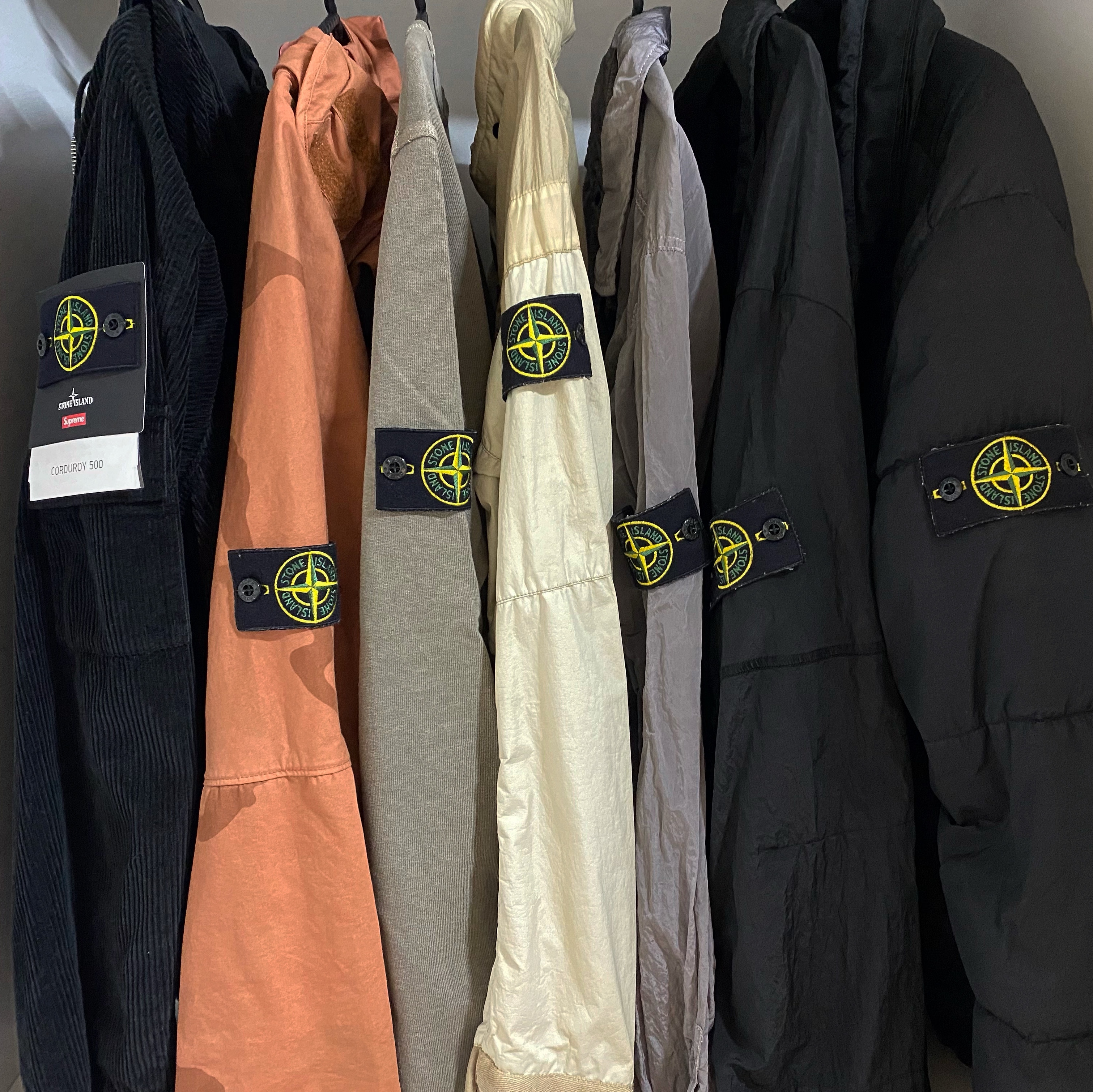 Supreme x Stone Island Corduroy Jacket Black - 20FW 착용 스타일