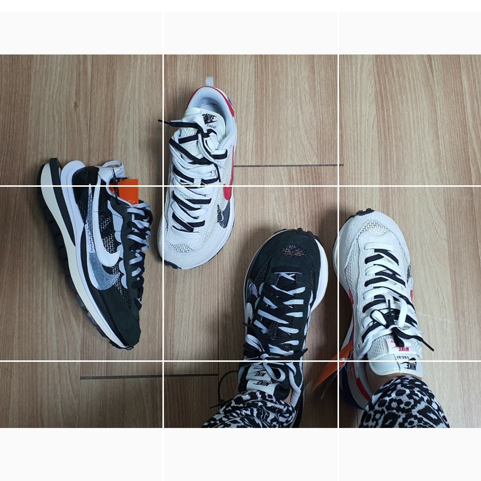Nike x Sacai VaporWaffle Black White, Nike x Sacai VaporWaffle Royal Fuchsia 착용 스타일 - 2