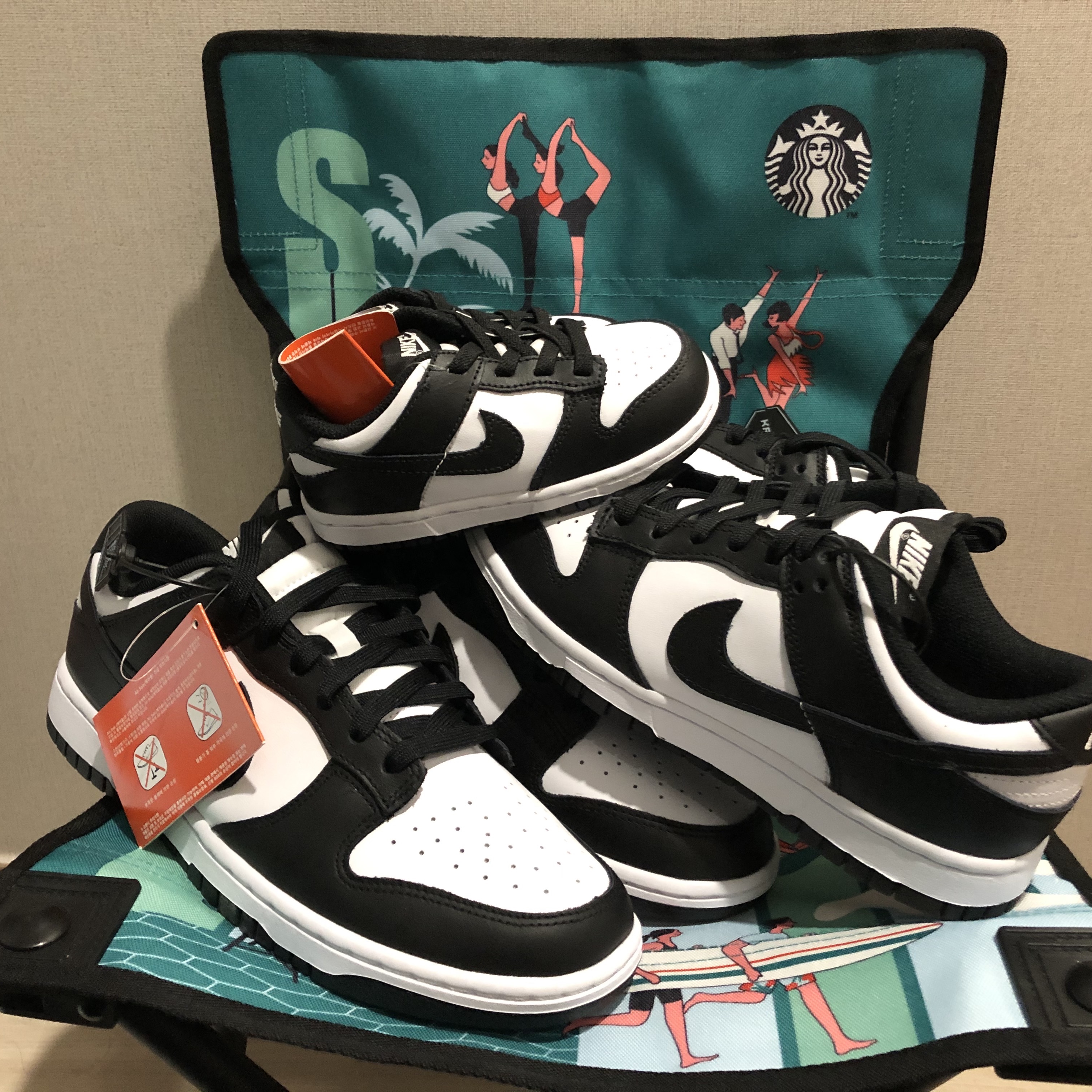 Nike Dunk Low Retro Black, (W) Nike Dunk Low Black 착용 스타일 - 1