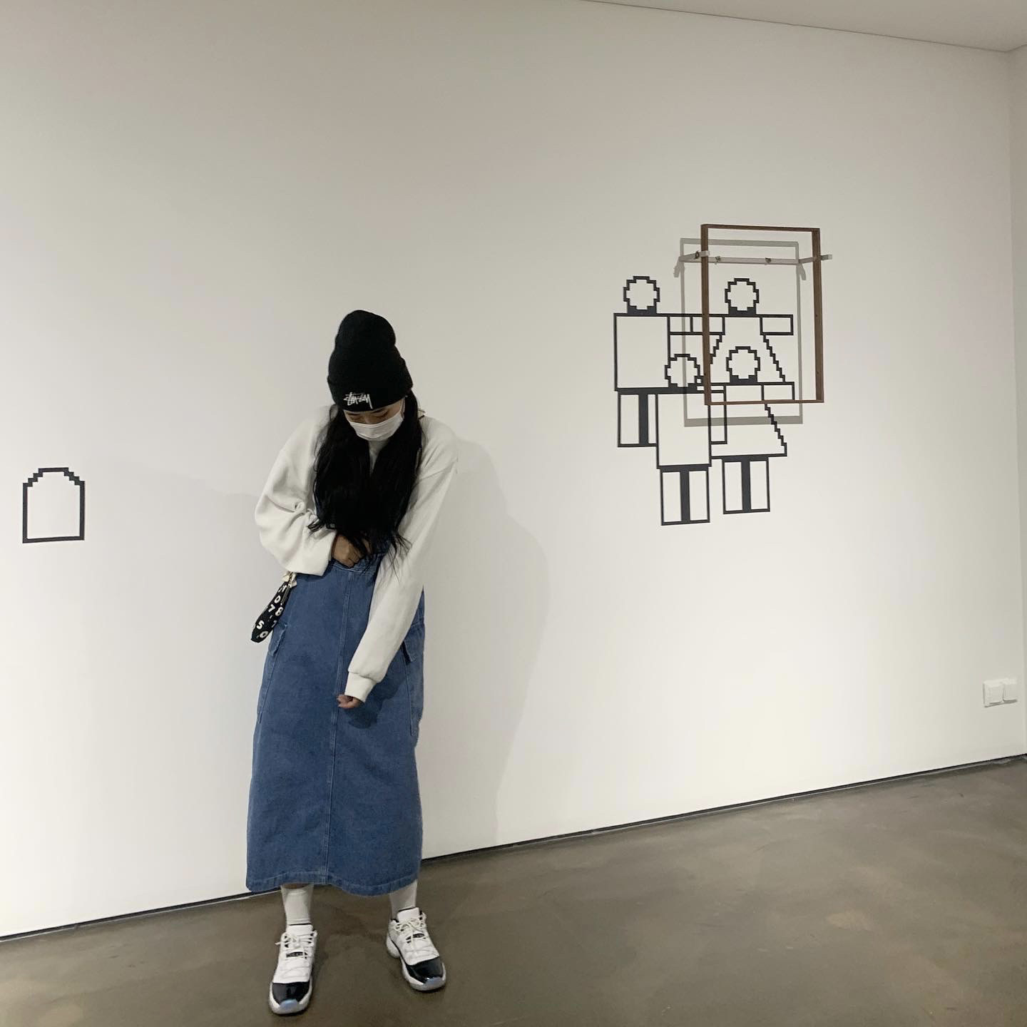 Nike x Stussy Cuff Beanie, Jordan 11 Retro Low Concord 착용 스타일