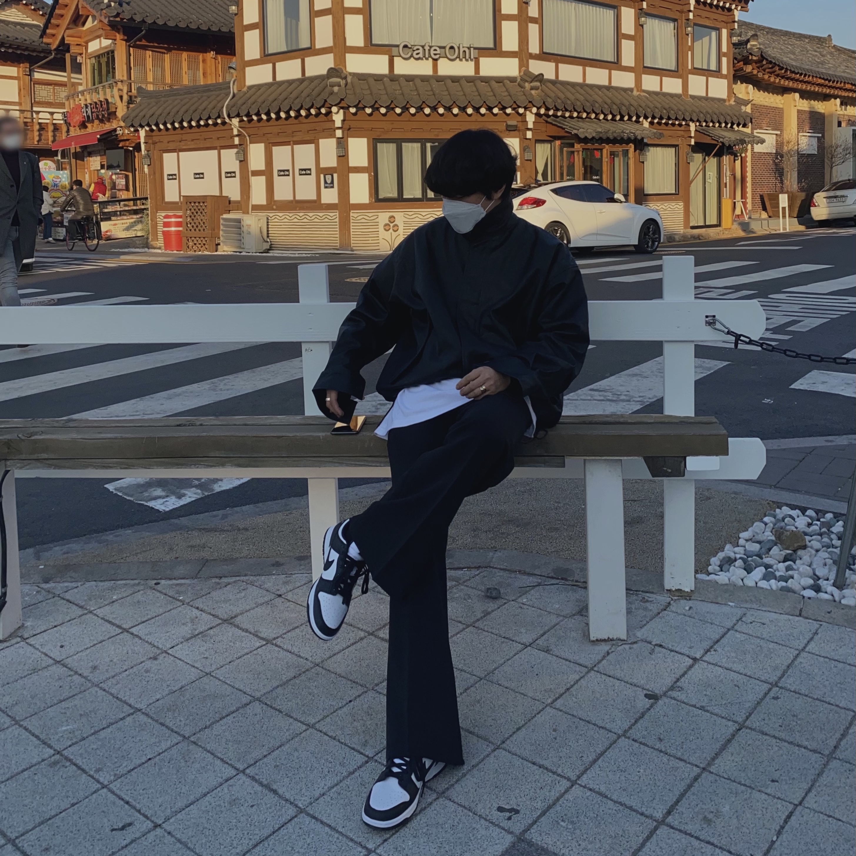 Nike Dunk Low Retro Black 착용 스타일