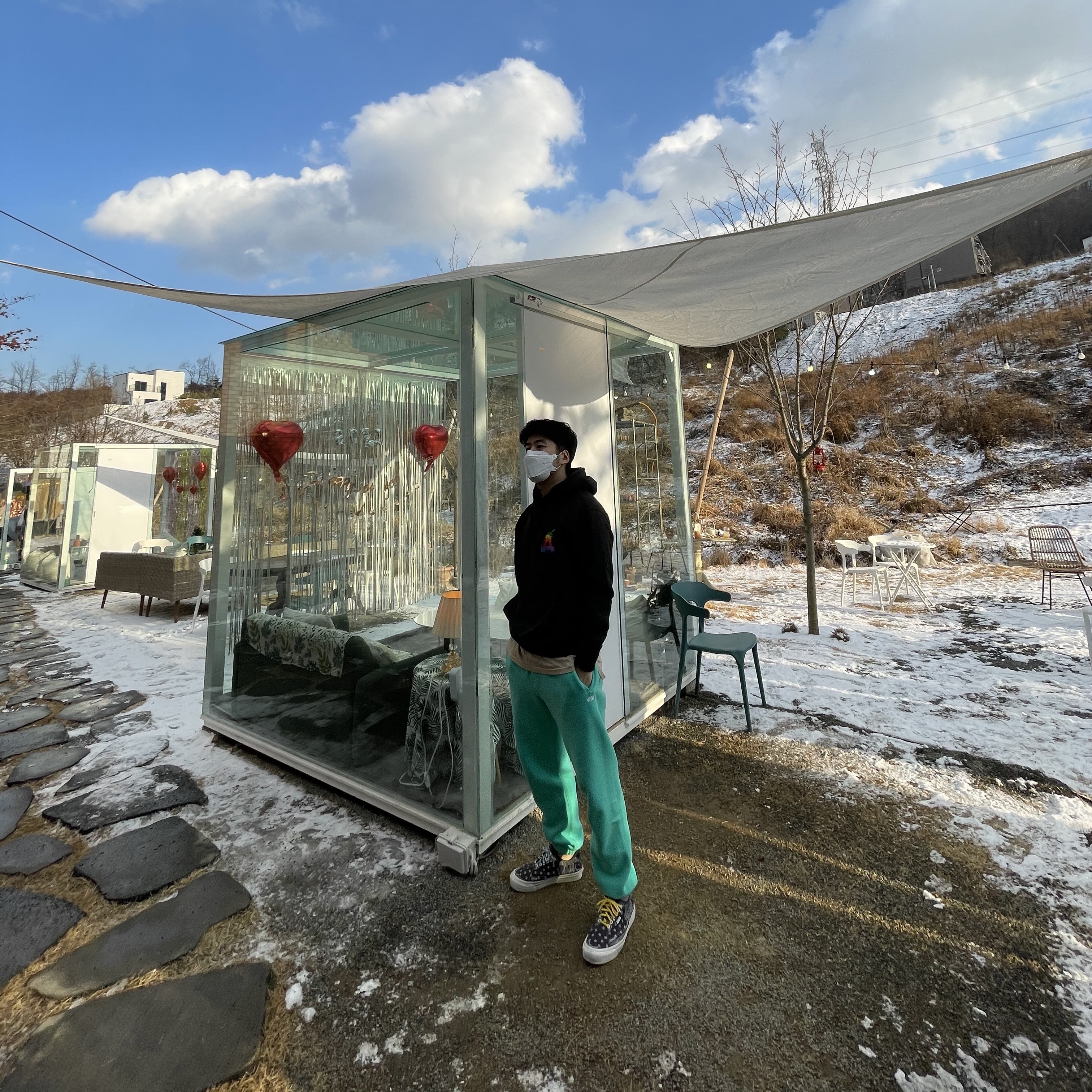 Vans x Rhude Diamo NI Bandana Marshmallow 착용 스타일