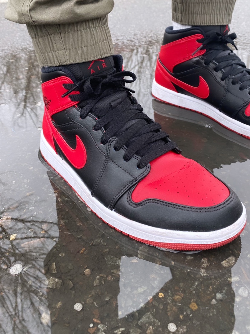 Jordan 1 Mid Bred Banned 2020 착용 스타일 - 2