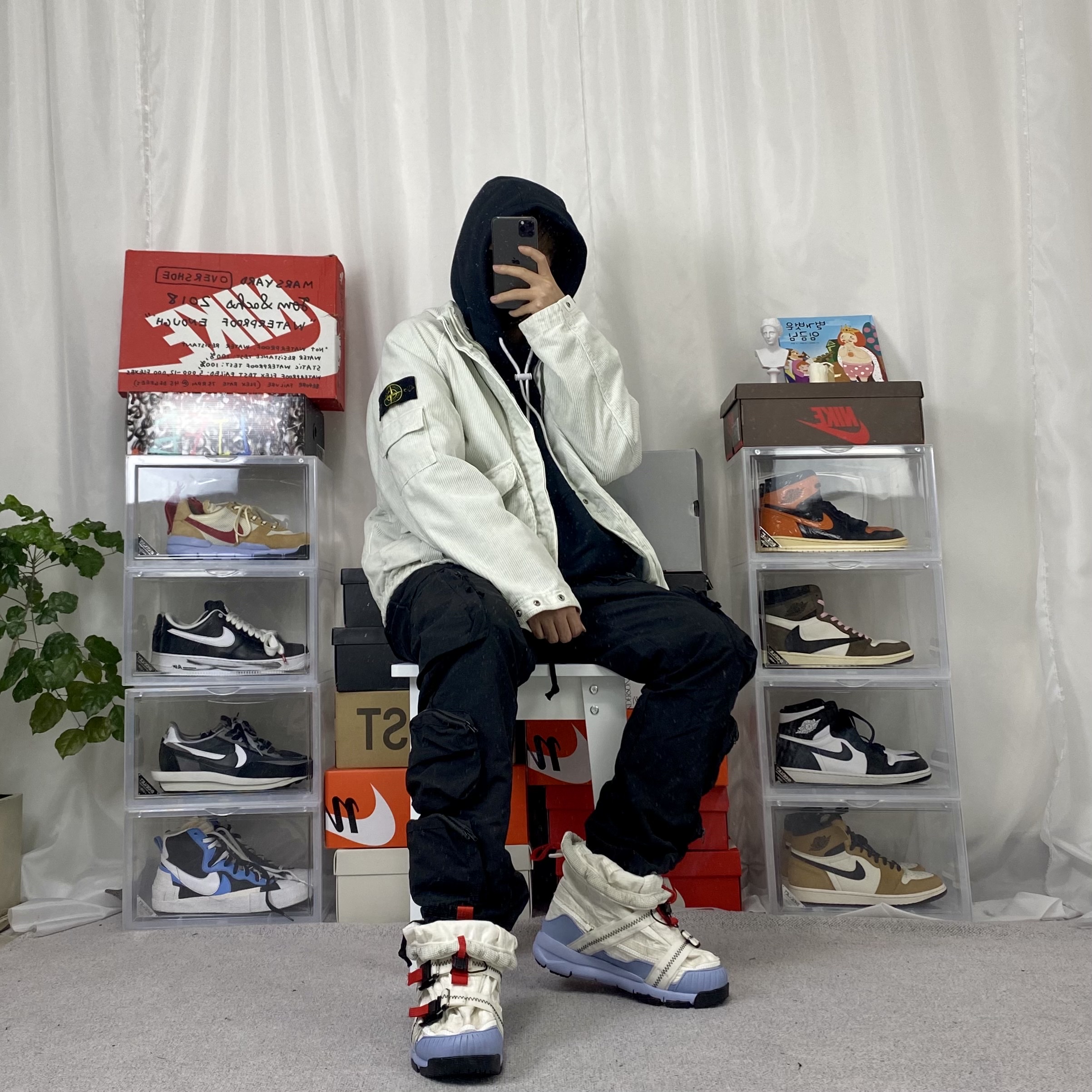 Nike x Tom Sachs Mars Yard Overshoe 3.0, Supreme x Stone Island Corduroy Jacket Stone - 20FW 착용 스타일