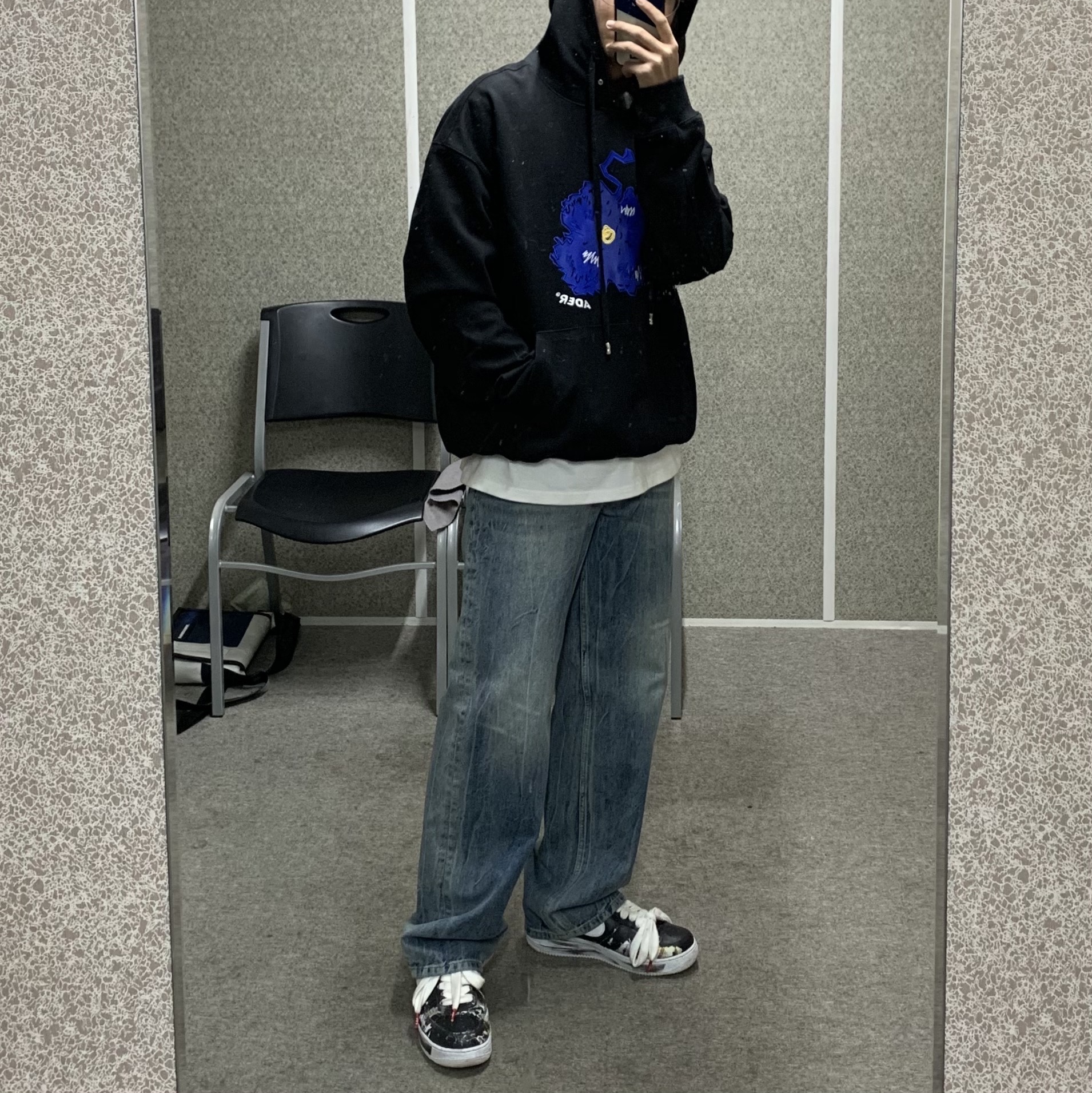 Nike x Peaceminusone Air Force 1 Low Para-Noise 착용 스타일