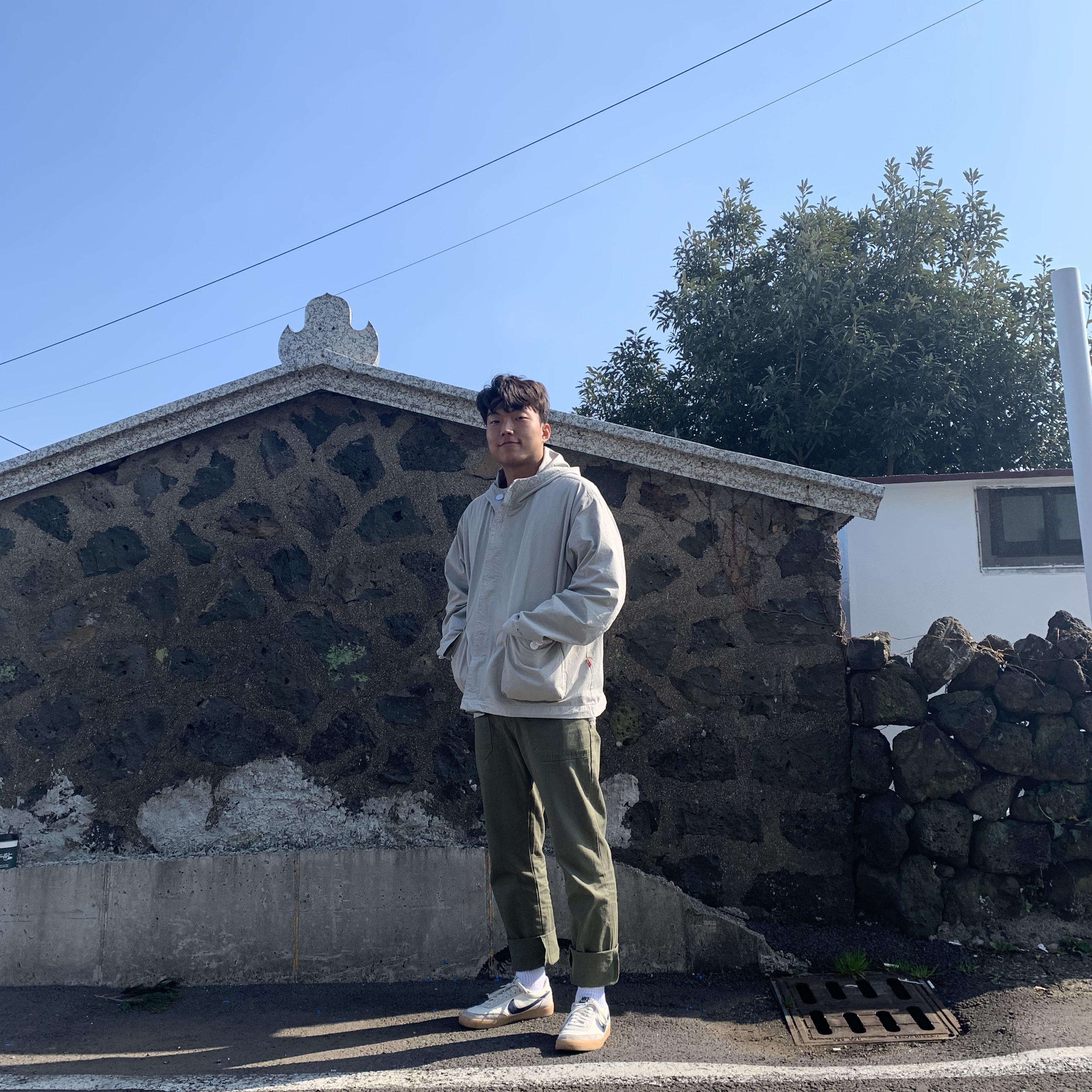Nike x J.Crew Killshot 2 Sail Midnight Navy 착용 스타일
