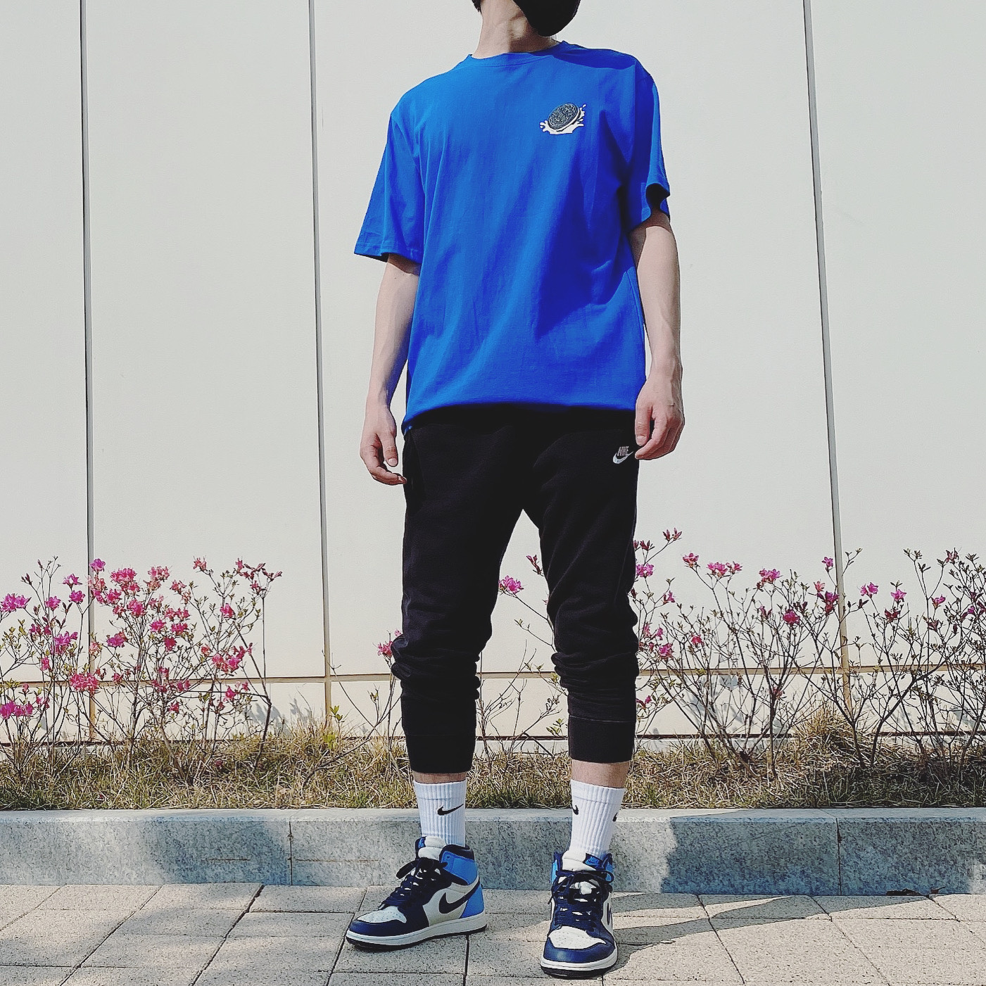 Jordan 1 Retro High Obsidian UNC 착용 스타일