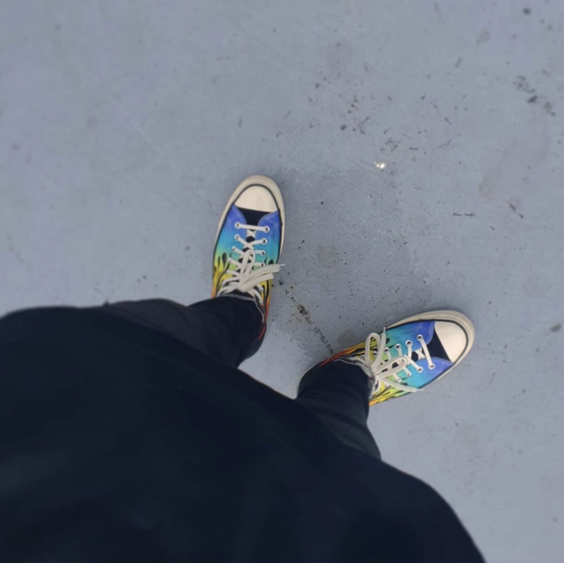 Converse Chuck 70 Ox Flaming Archive Print 착용 스타일