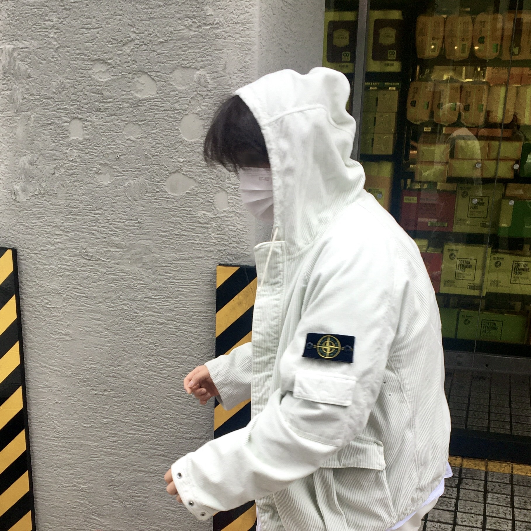 Nike x Tom Sachs Mars Yard Overshoe 3.0, Supreme x Stone Island Corduroy Jacket Stone - 20FW 착용 스타일 - 3