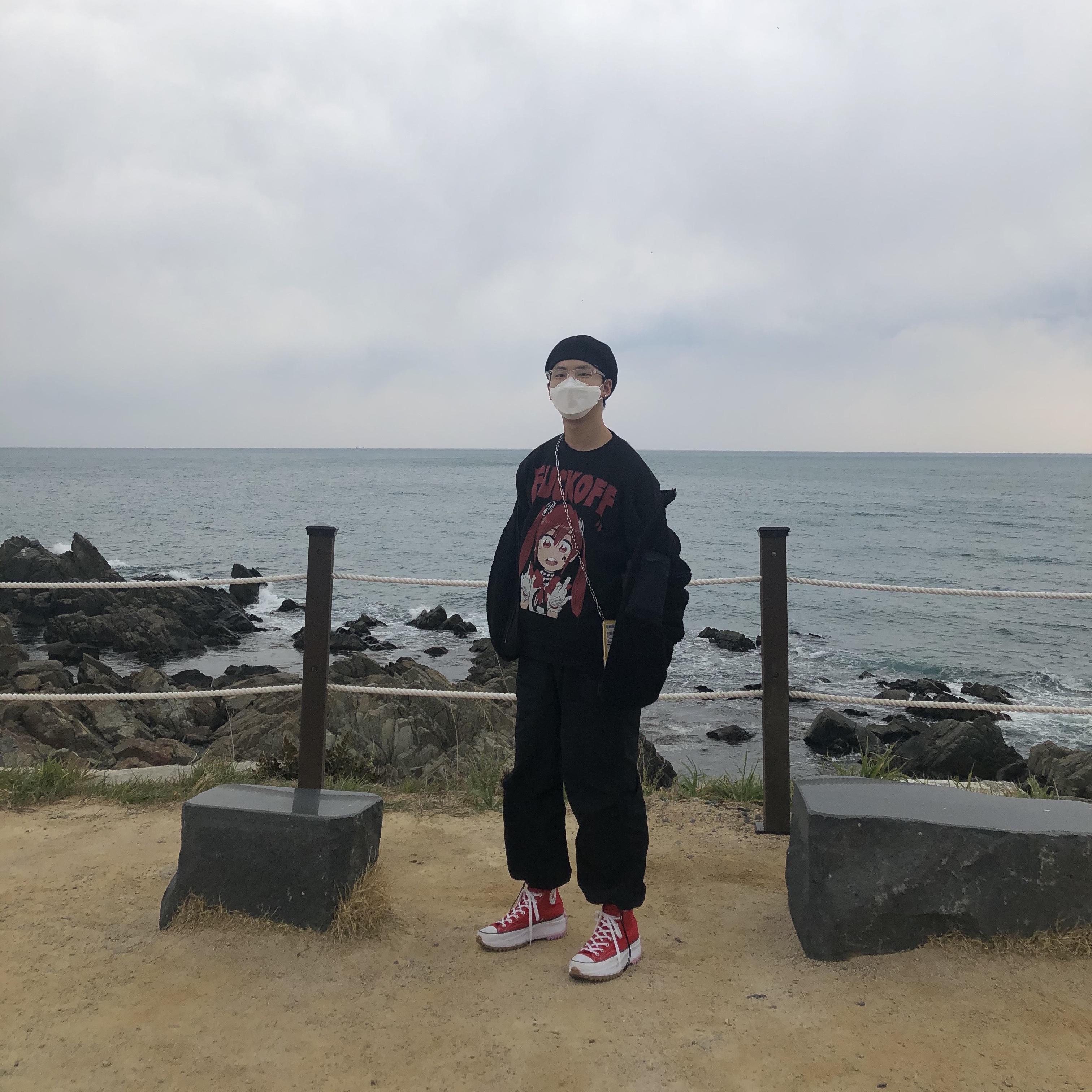 Converse Run Star Hike Hi University Red 착용 스타일