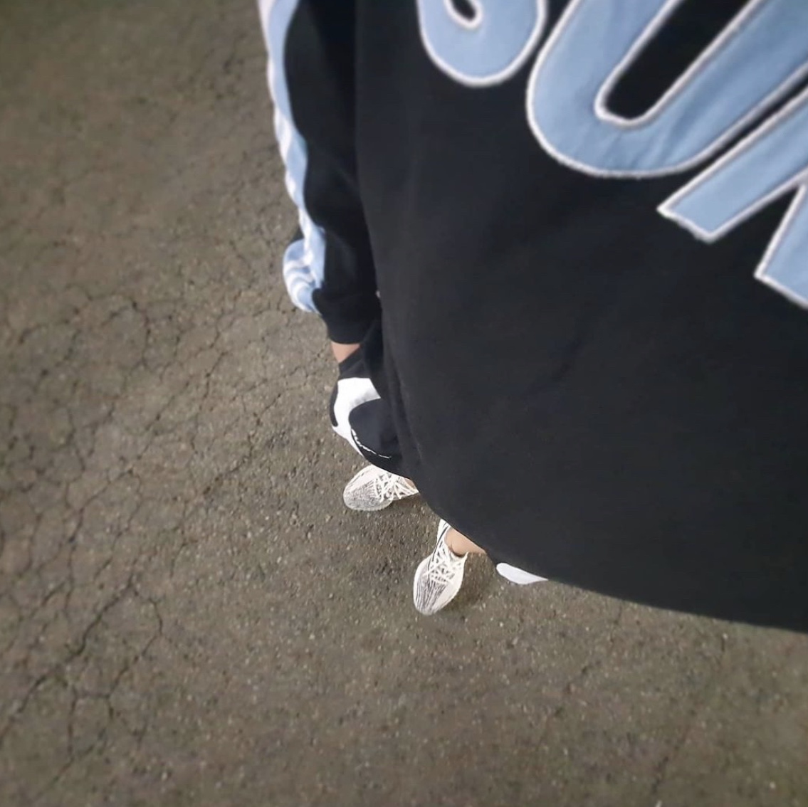 Adidas Yeezy Boost 350 V2 Zebra 2017/2019/2020, Palace x Adidas Sunpal Crewneck Black - 20FW 착용 스타일