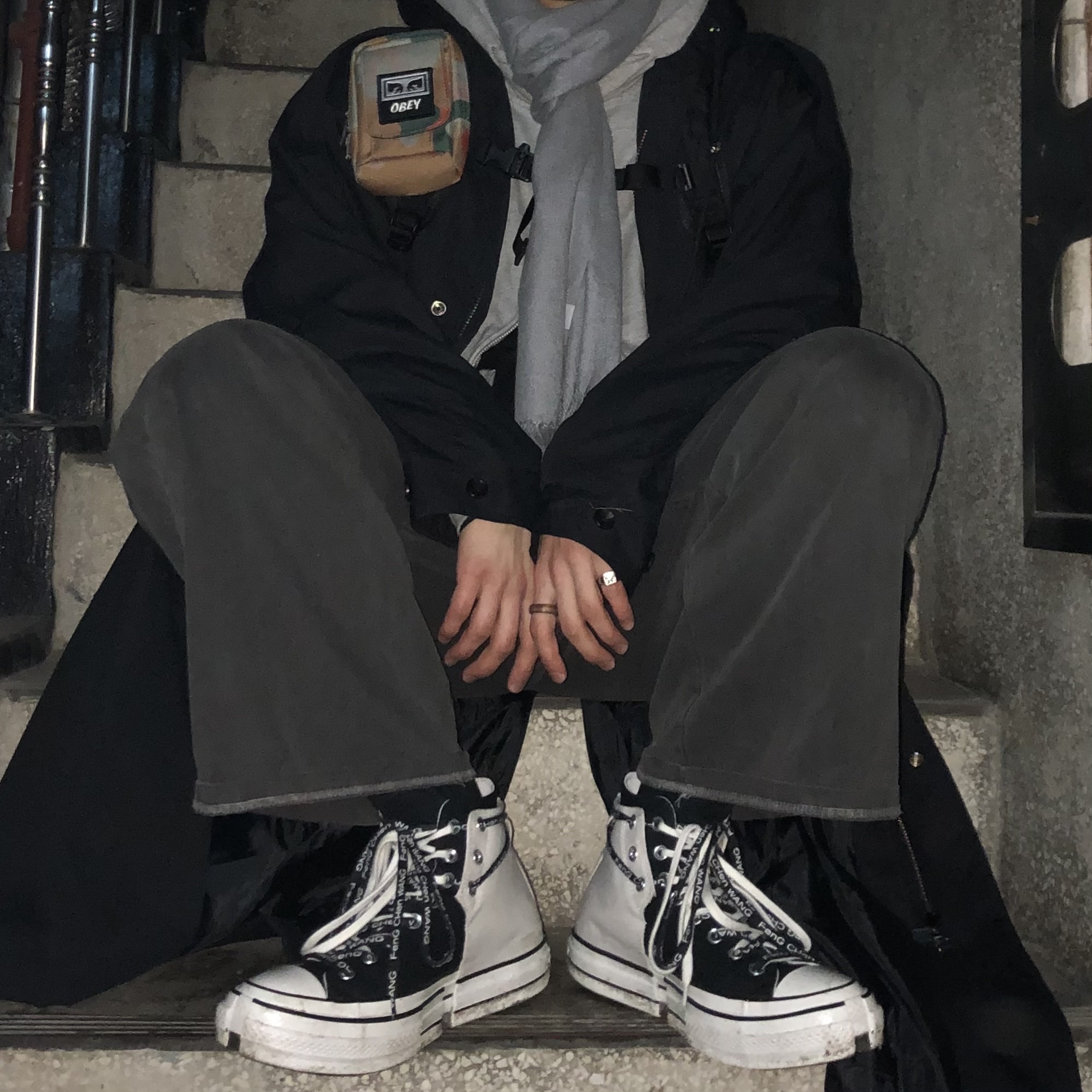 Converse x Feng Chen Wang Chuck 70 2-in-1 Natural Ivory Black 착용 스타일