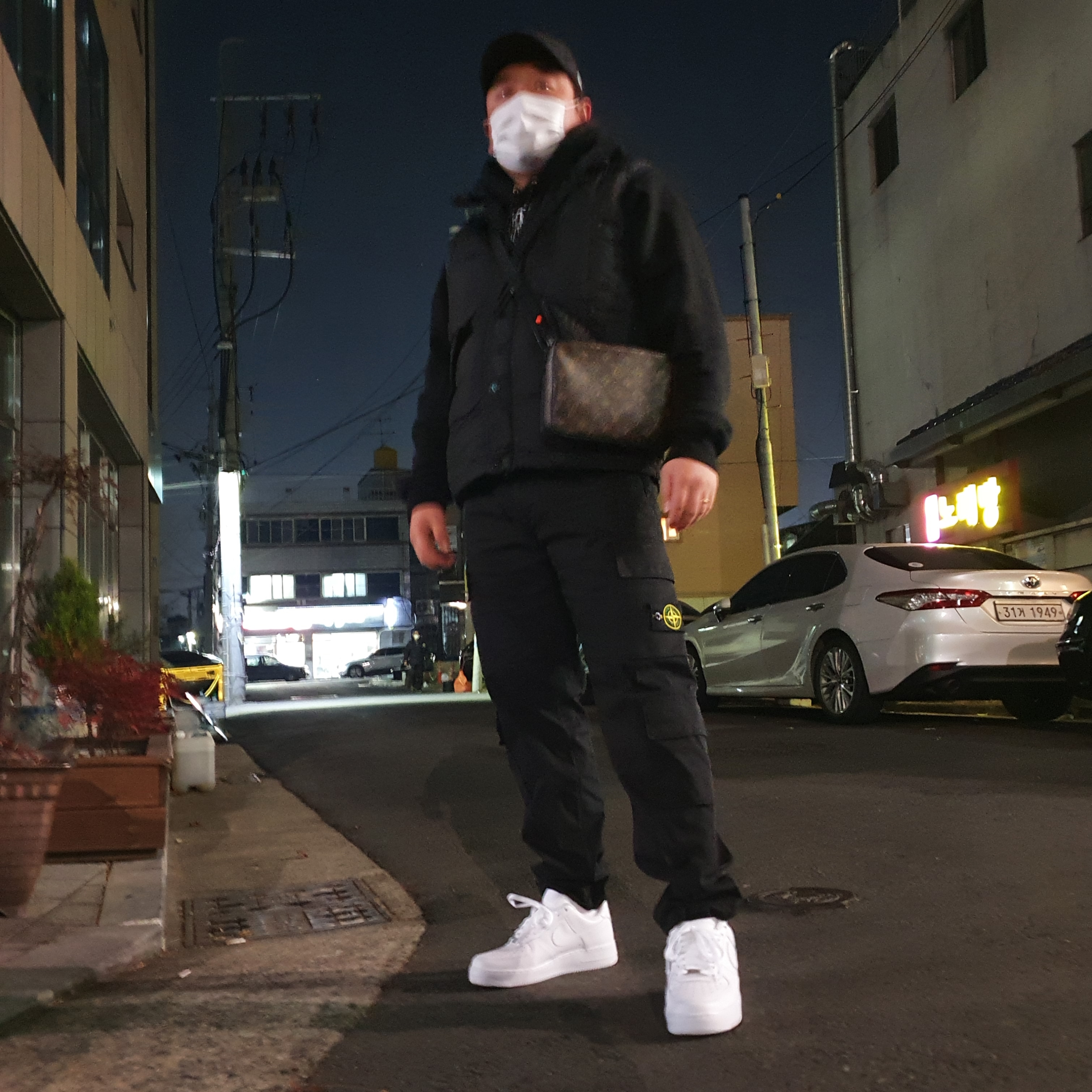 Nike Air Force 1 '07 Low White 착용 스타일