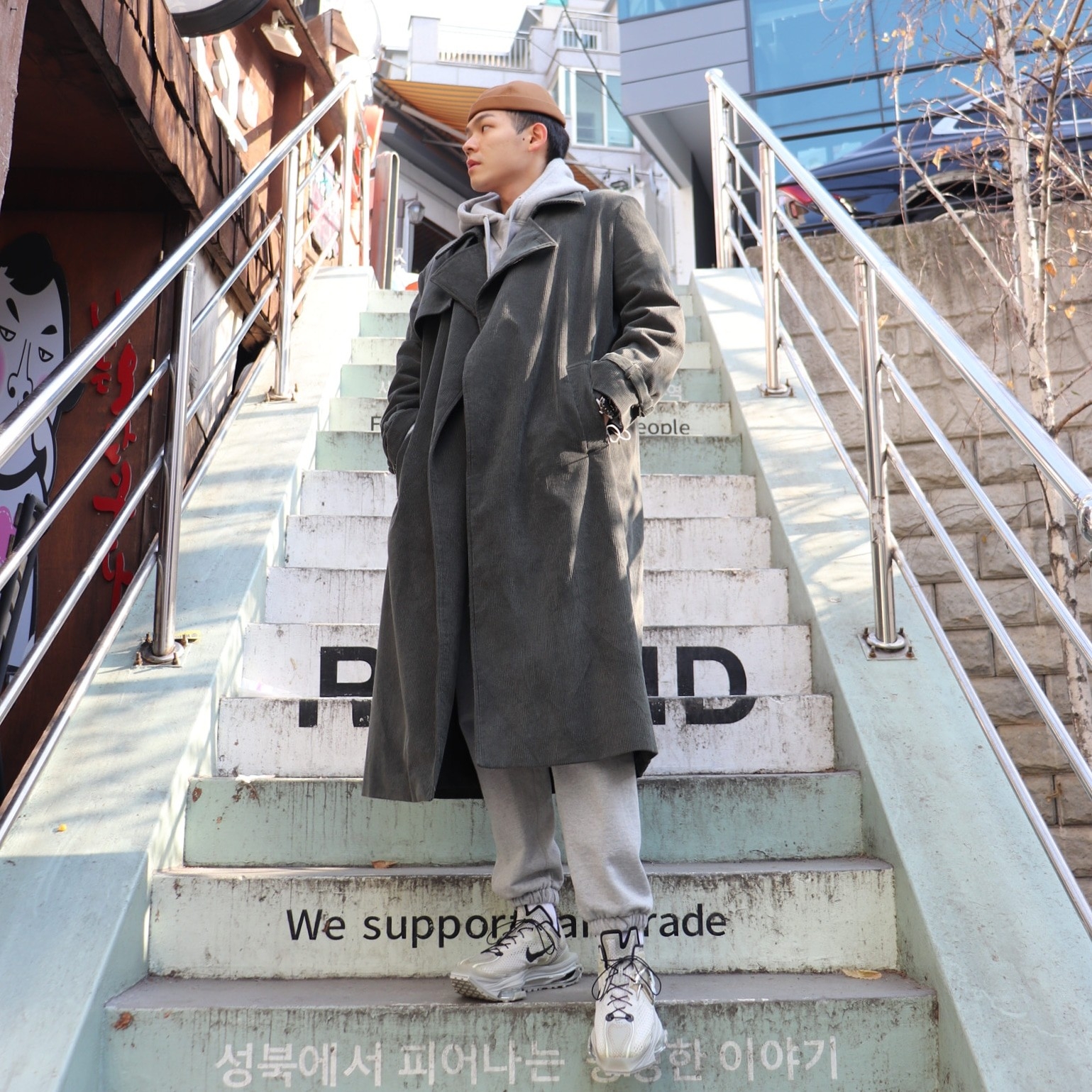 Nike x Matthew M Williams Zoom 004 Stone 착용 스타일