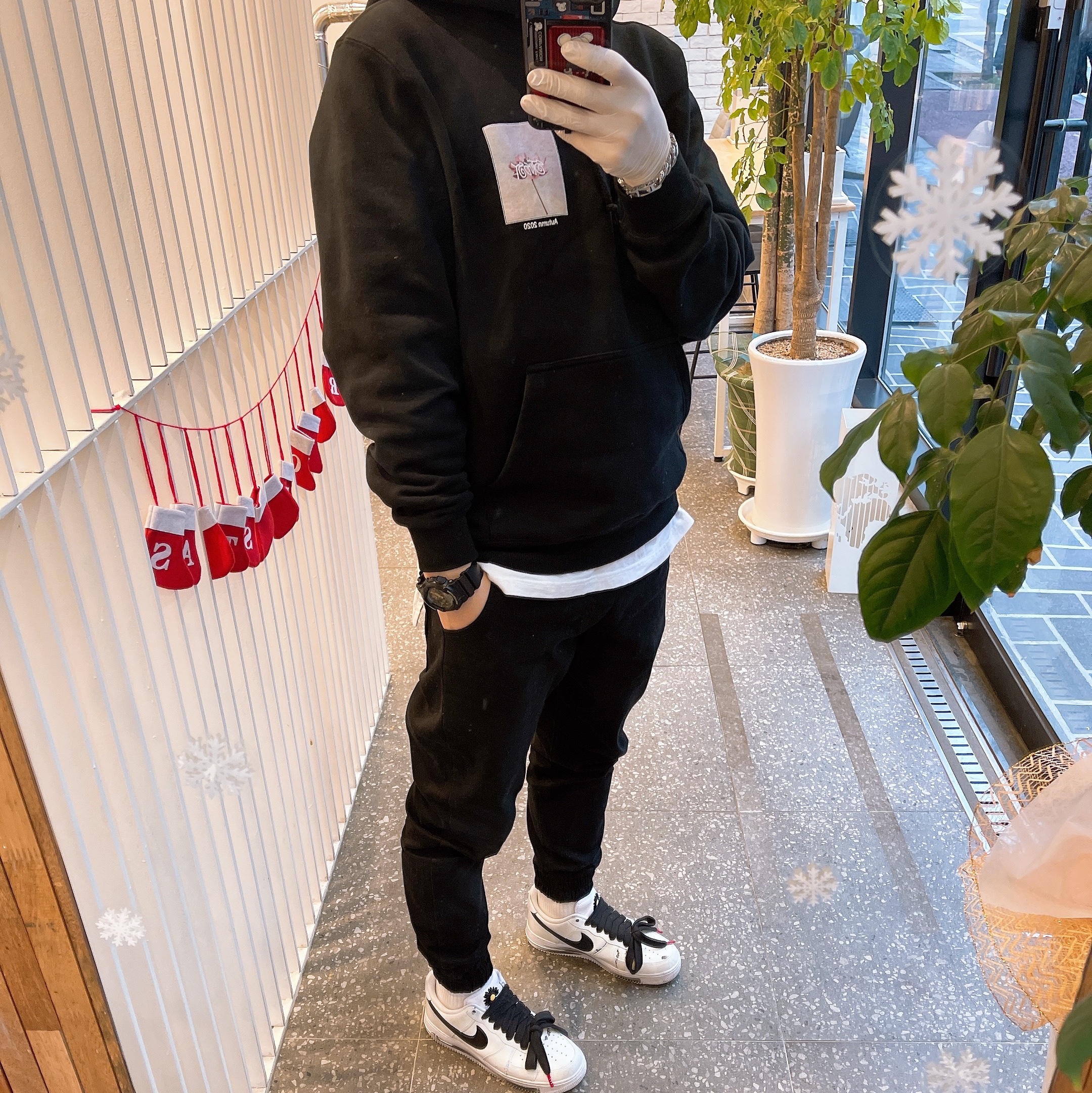 Nike x Peaceminusone Air Force 1 Low Para-Noise 2.0 착용 스타일 - 1