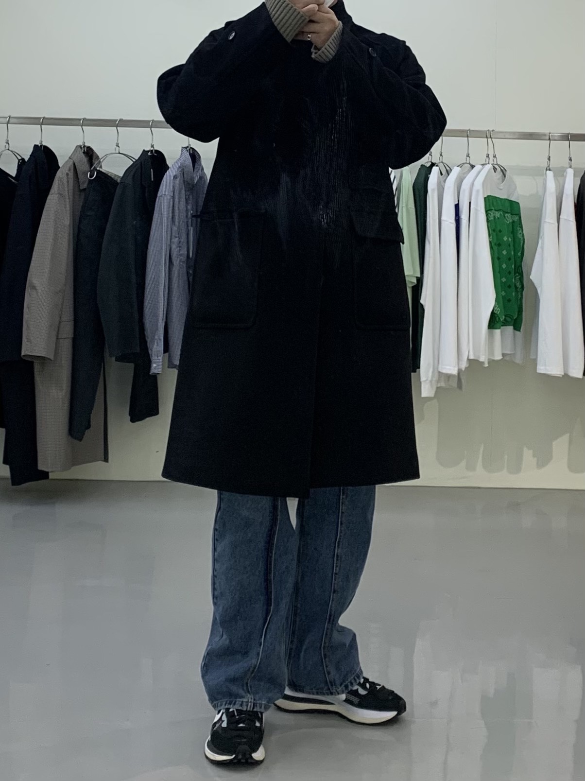 Nike x Sacai VaporWaffle Black White 착용 스타일