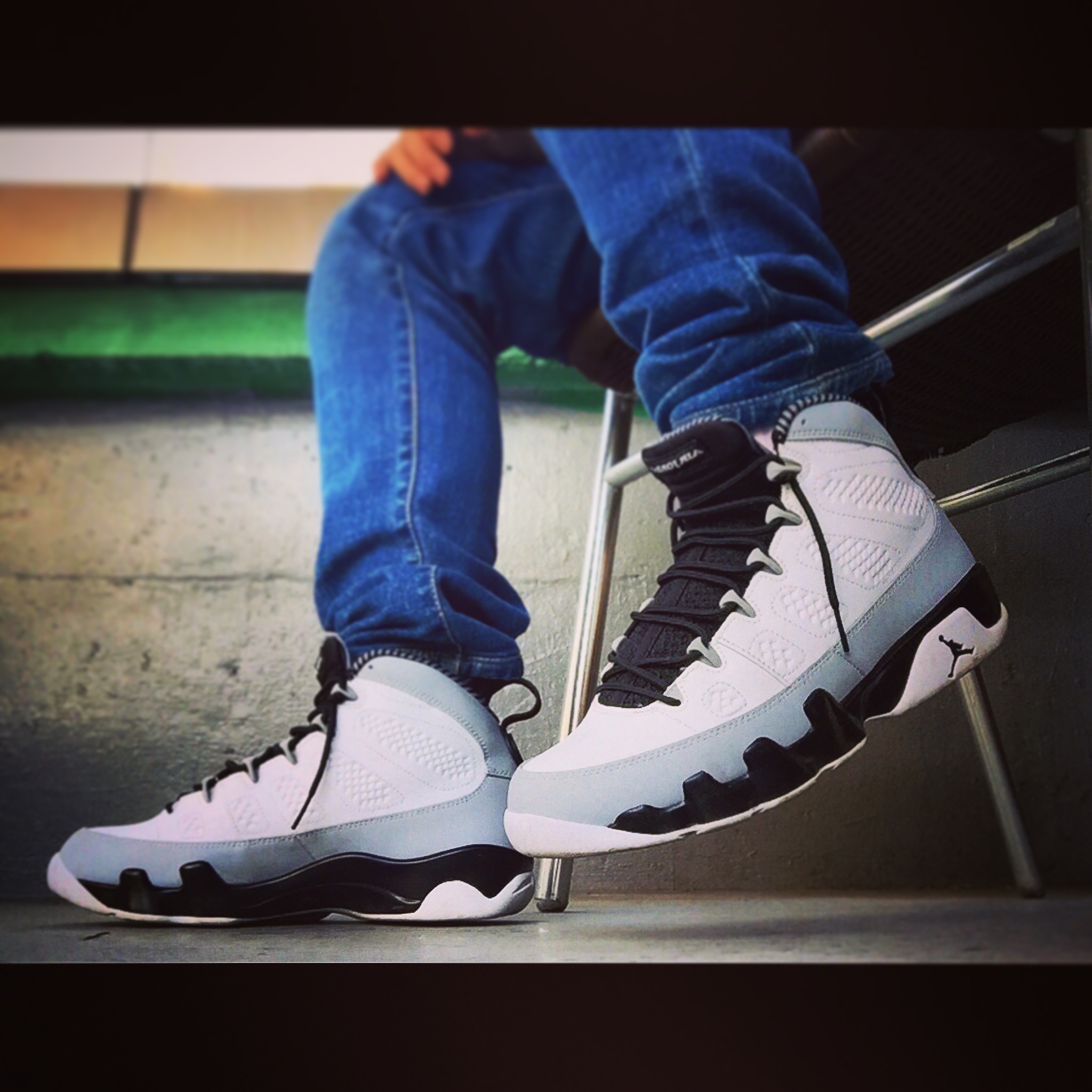 Jordan 9 Retro Barons 착용 스타일 - 2