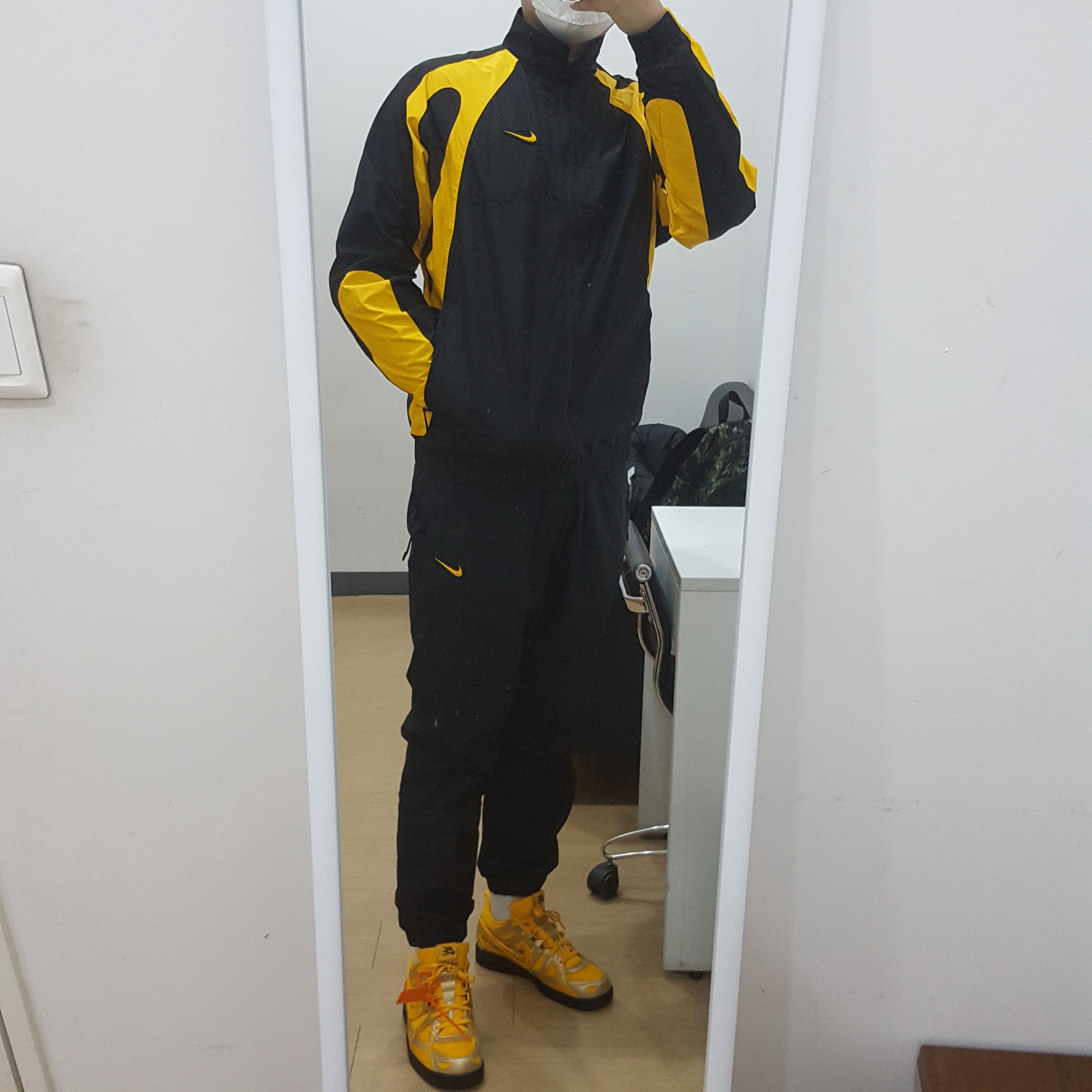 Nike x Drake Nocta Essential Track Jacket - Asia, Nike x Drake Nocta Essential Track Pants Black - Asia 착용 스타일