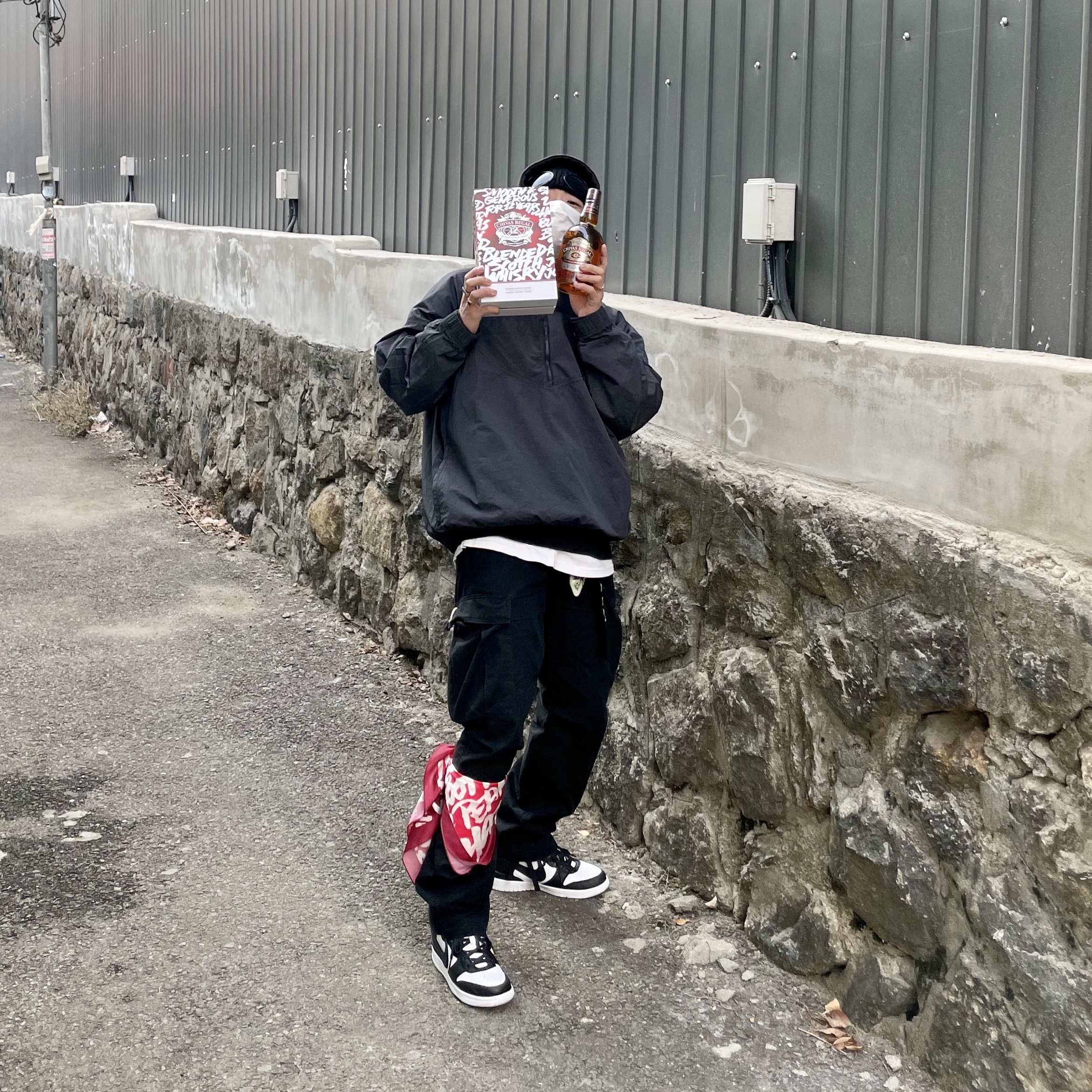 Nike x Ambush Dunk High Black, Nike x Stussy Windrunner Jacket Off Noir 착용 스타일