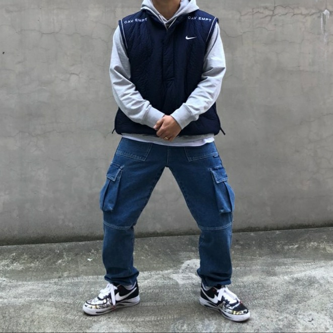 Nike x Peaceminusone Air Force 1 Low Para-Noise 착용 스타일