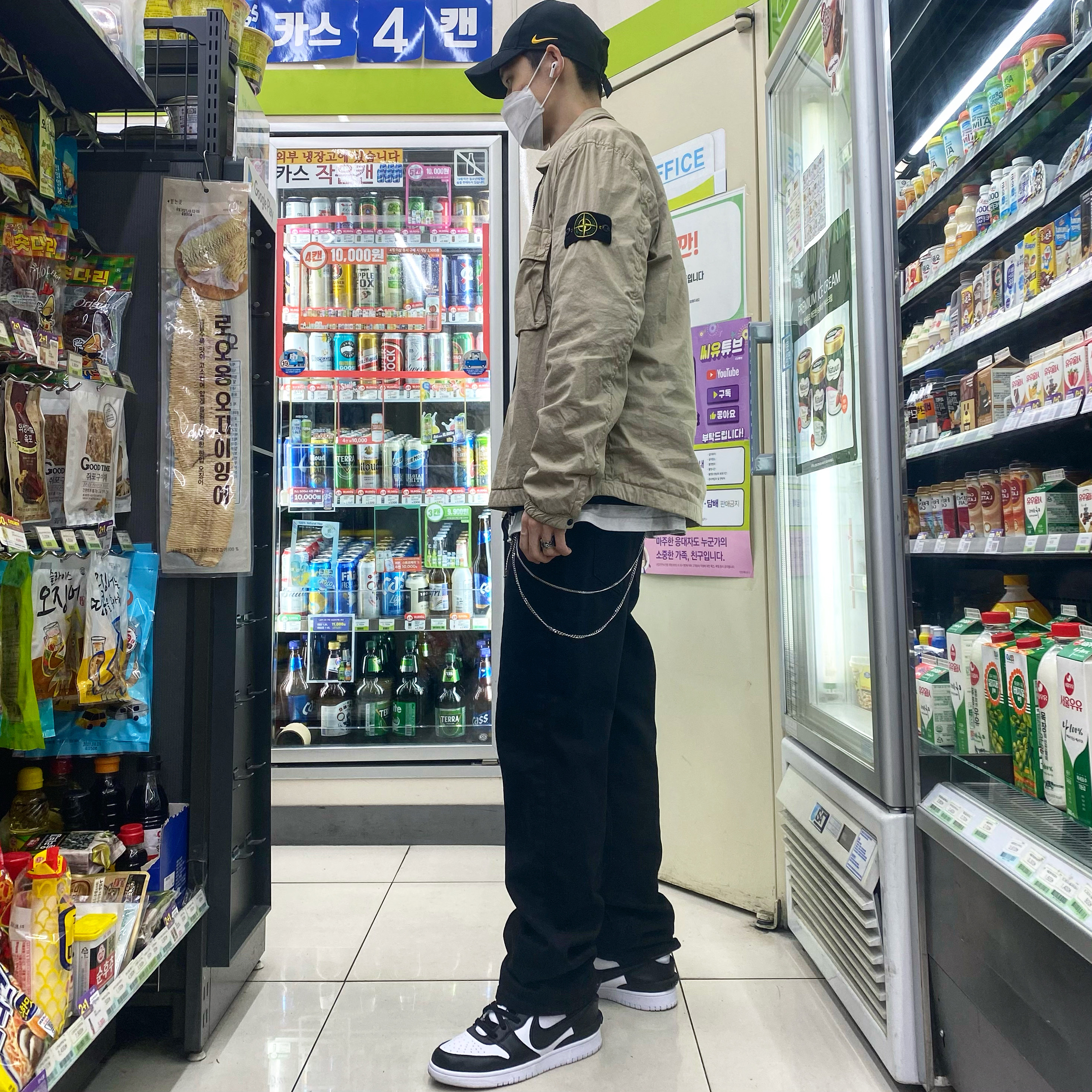 Nike x Ambush Dunk High Black, Nike x Drake Nocta Essential Cap Black 착용 스타일