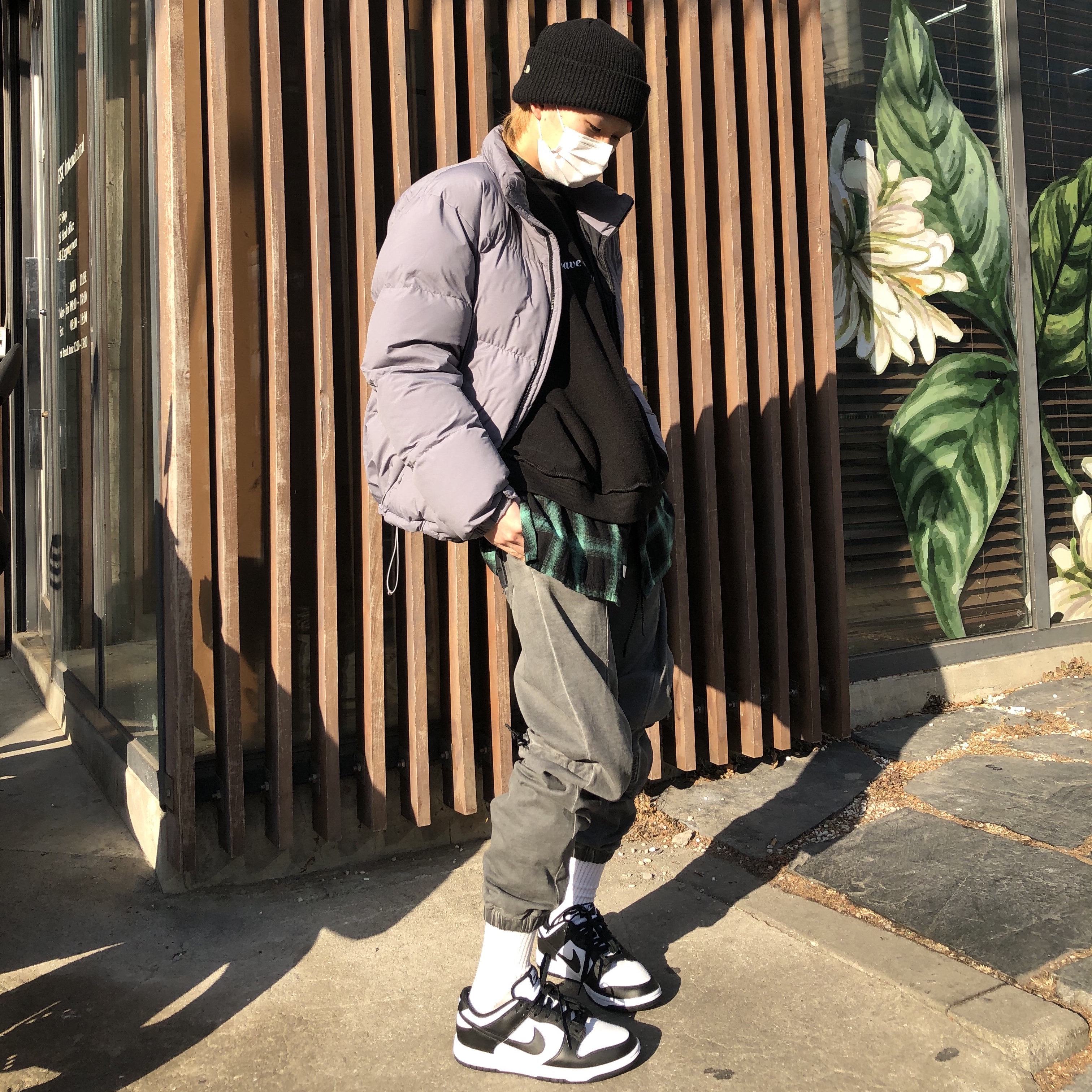 Nike Dunk Low Retro Black 착용 스타일