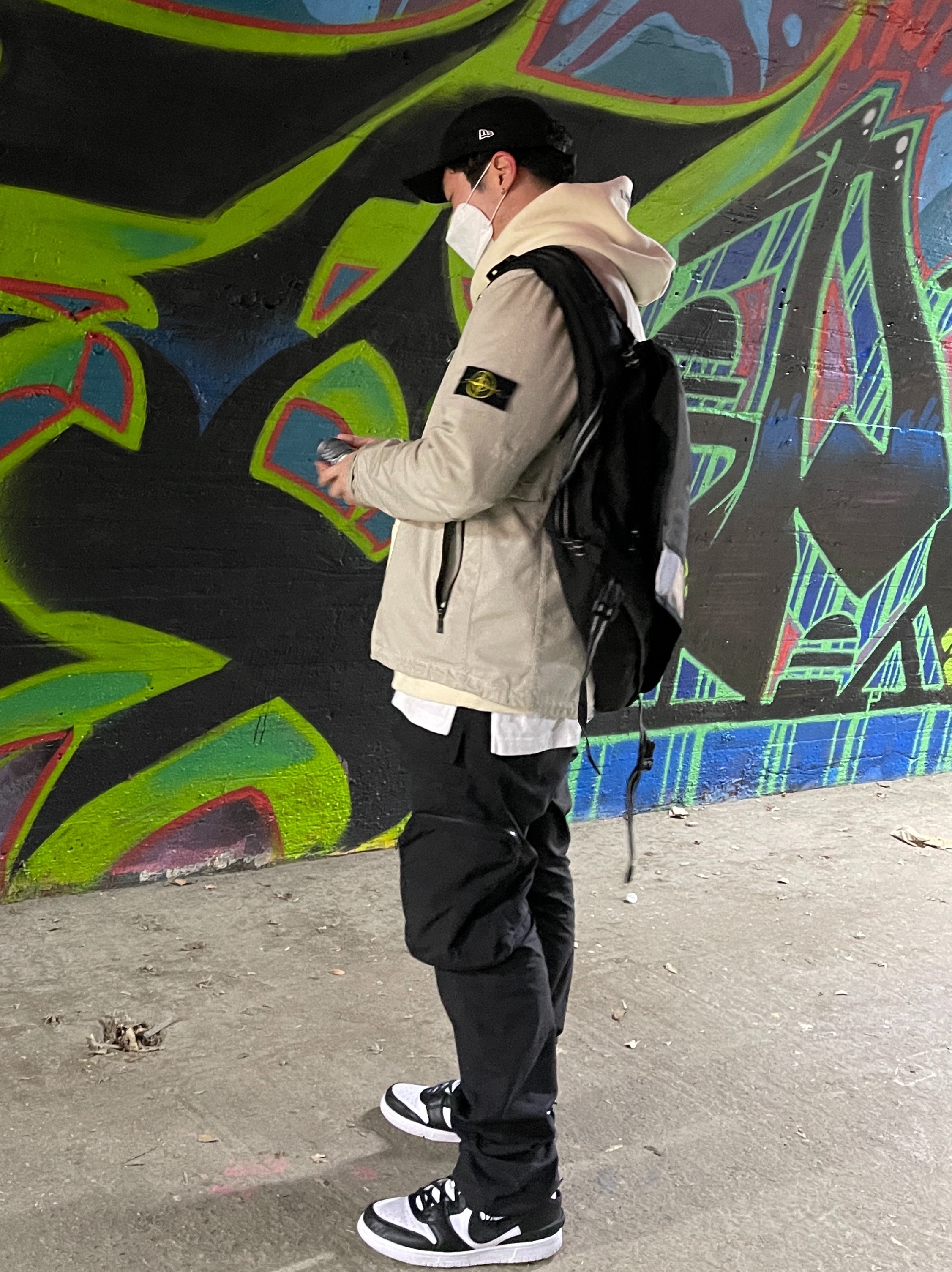 Nike x Ambush Dunk High Black, Essentials 3D Silicon Applique Pullover Hoodie Buttercream 2020 착용 스타일 - 2