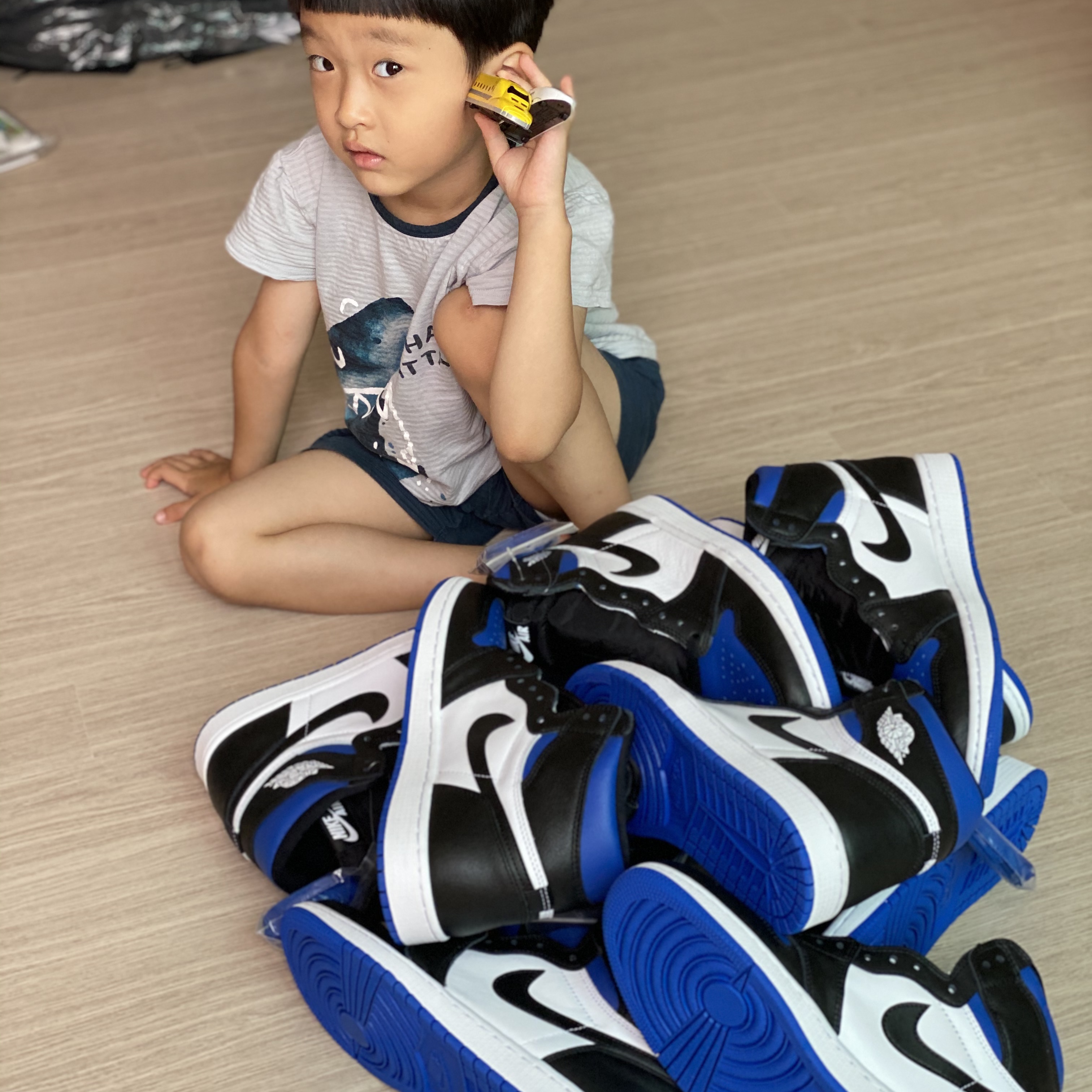 Jordan 1 Retro High OG Royal Toe 착용 스타일