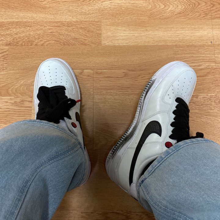Nike x Peaceminusone Air Force 1 Low Para-Noise 2.0 착용 스타일