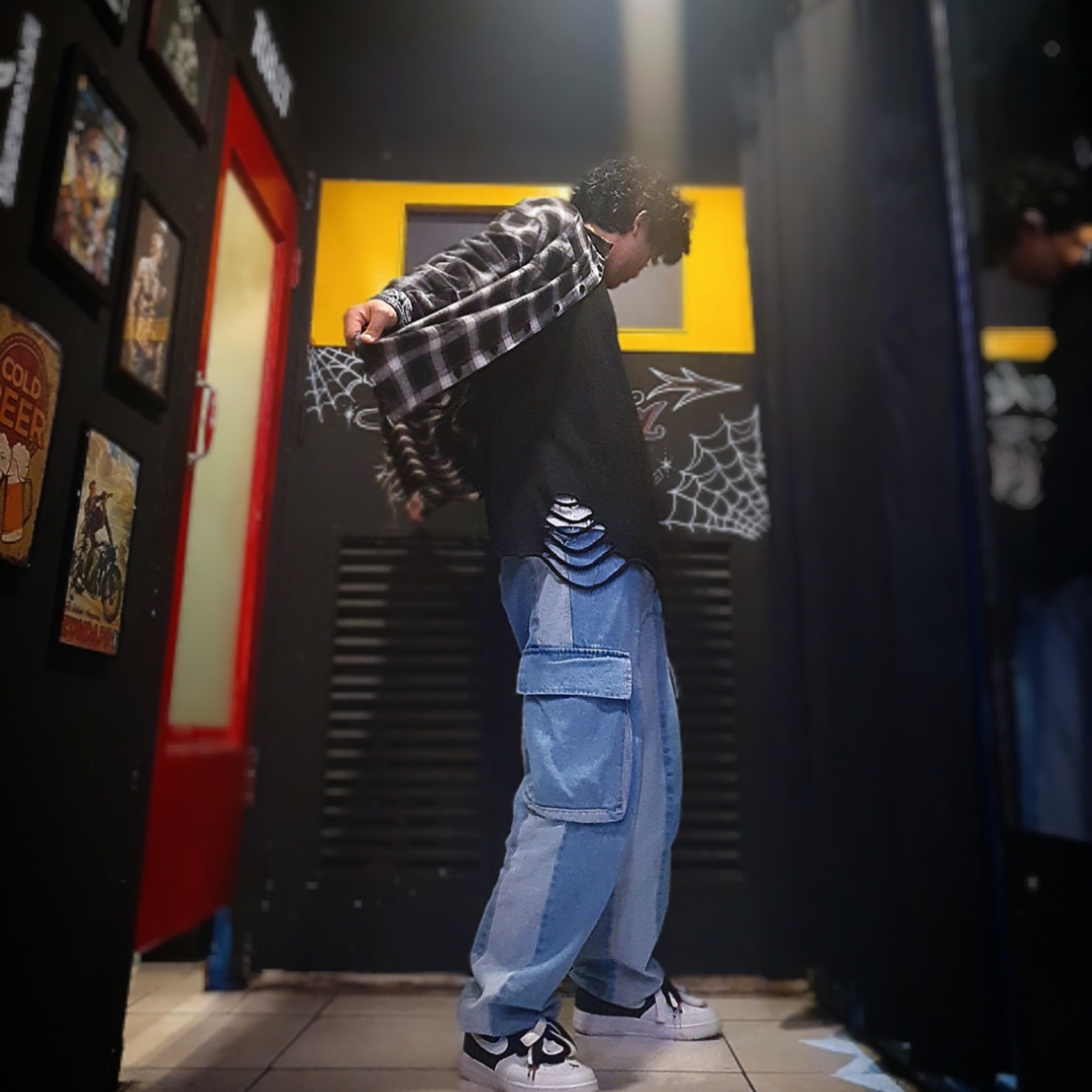 Nike x Peaceminusone Air Force 1 Low Para-Noise 2.0, Nike x Peaceminusone Air Force 1 Low Para-Noise 착용 스타일
