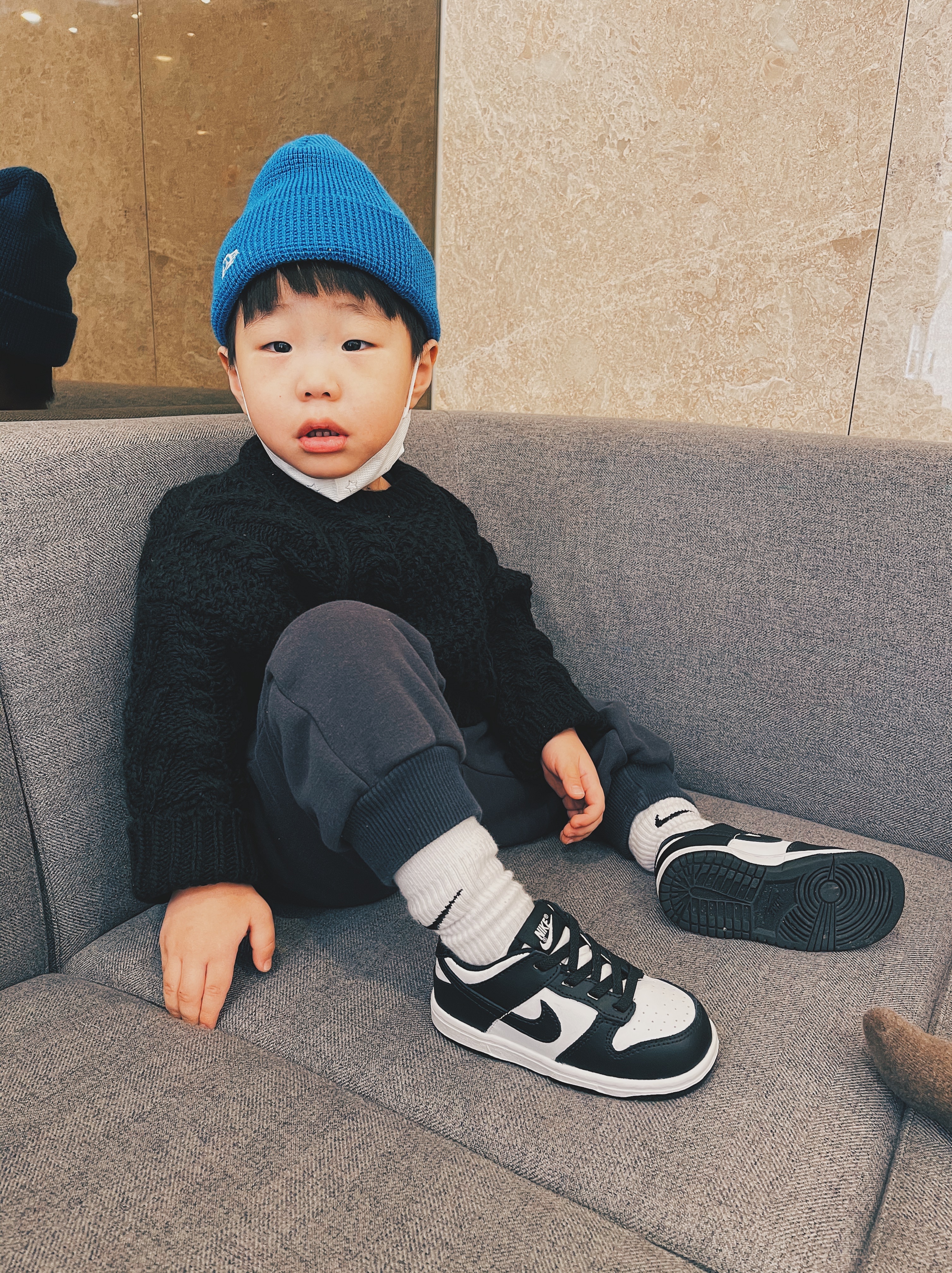 (TD) Nike Dunk Low Black 착용 스타일