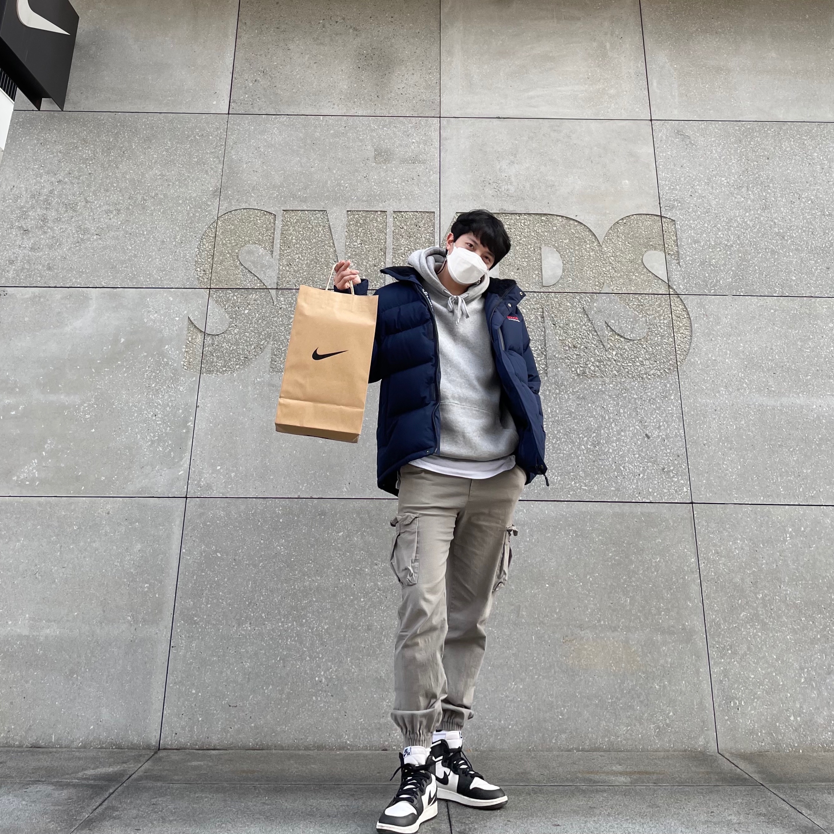 Jordan 1 Retro High OG Black White 2014, Nike Dunk Low Retro Black 착용 스타일