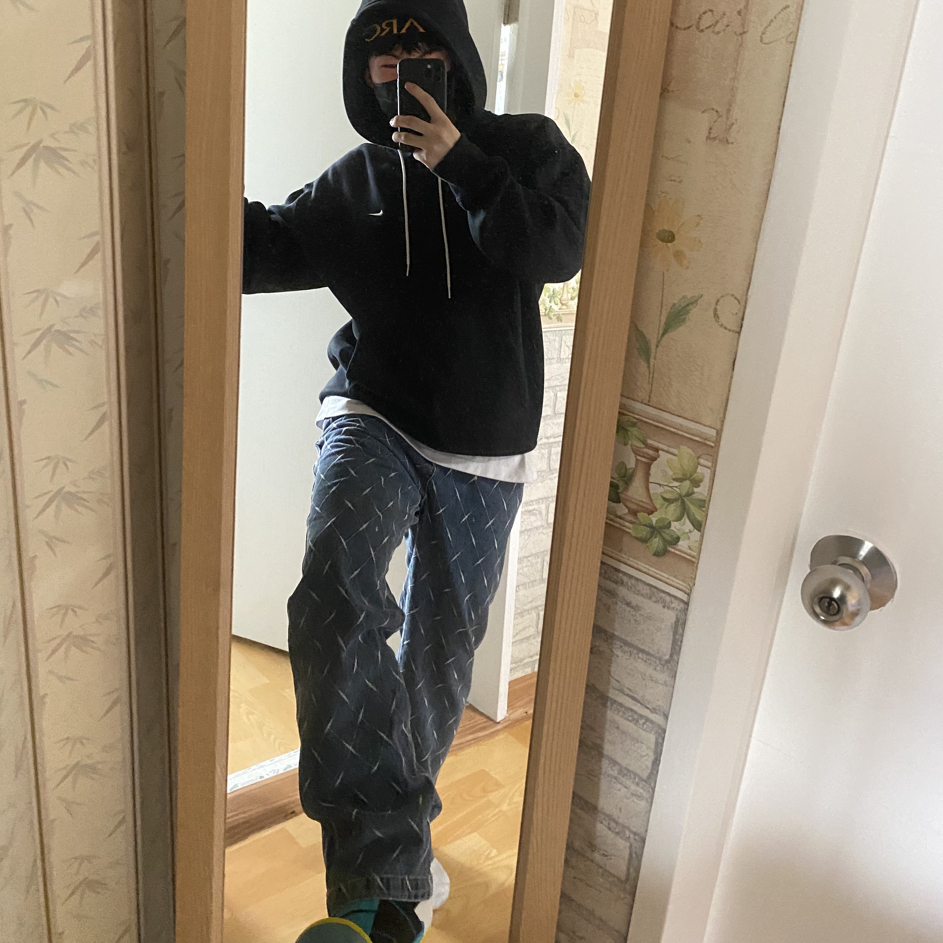 Nike x Travis Scott Air Max 270 React Cactus Trails, Palace x Arc'teryx Beanie Black - 20FW 착용 스타일 - 4