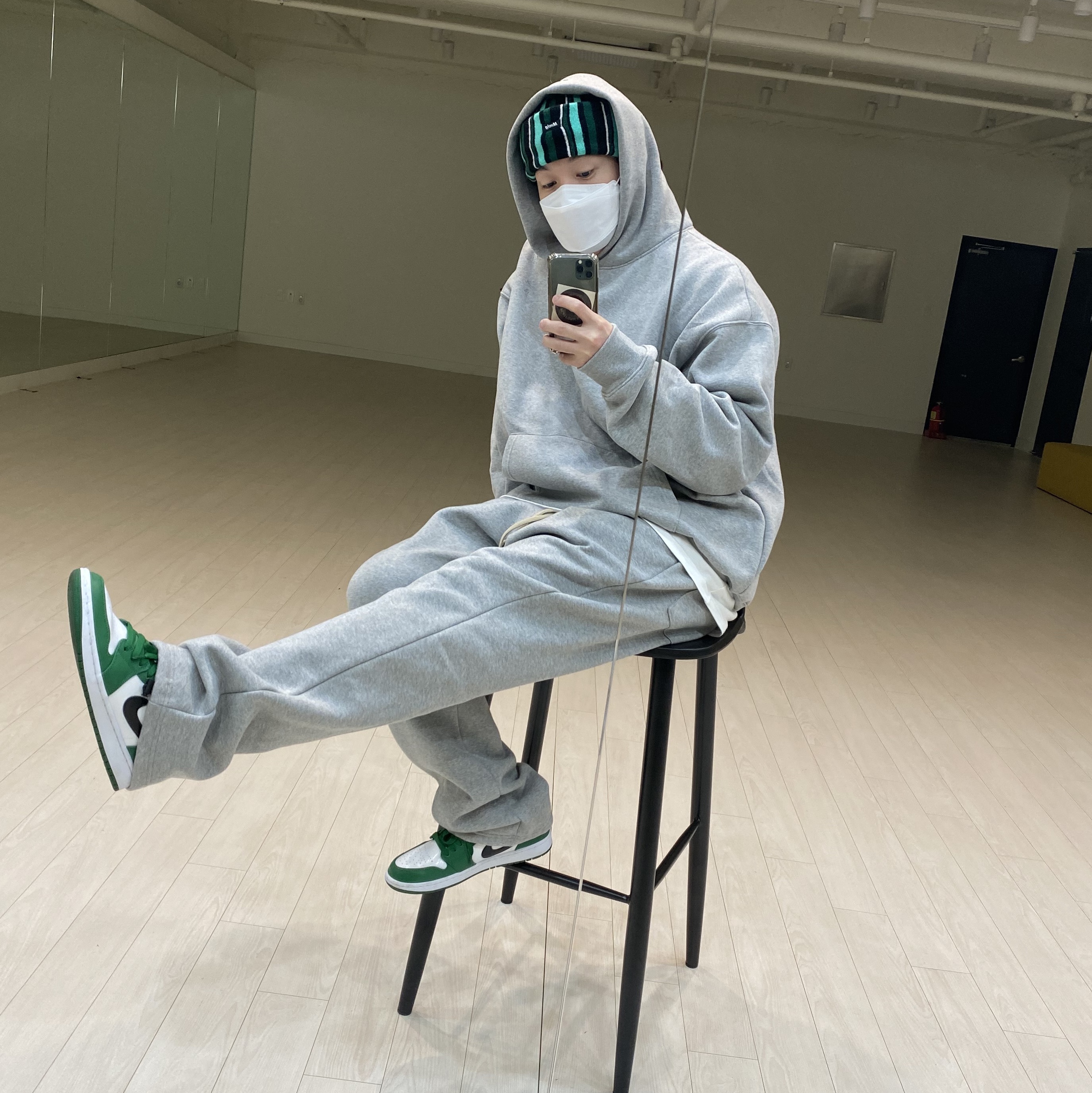 Jordan 1 Low Pine Green 착용 스타일 - 1