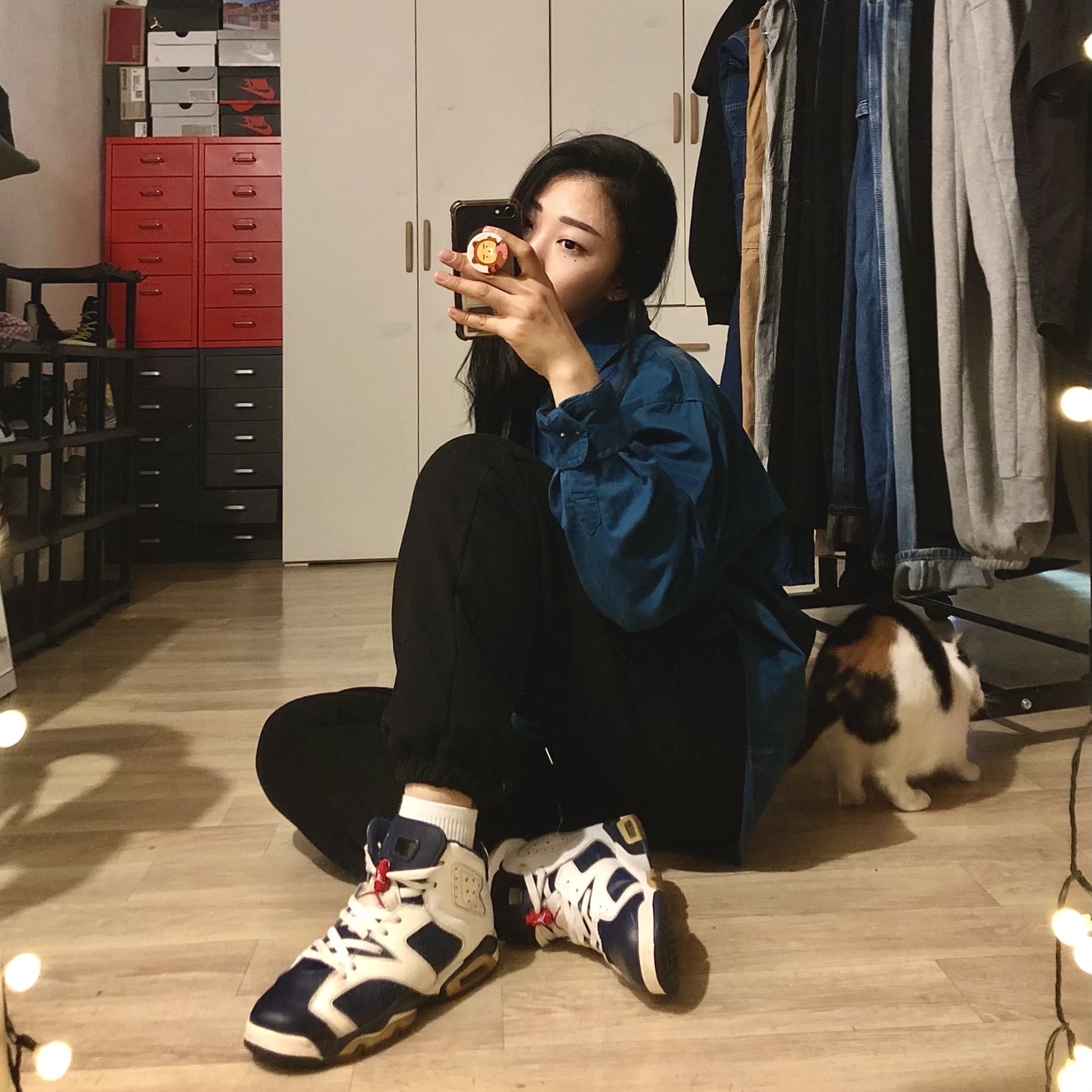 Jordan 6 Retro Olympic Sydney 2000 착용 스타일