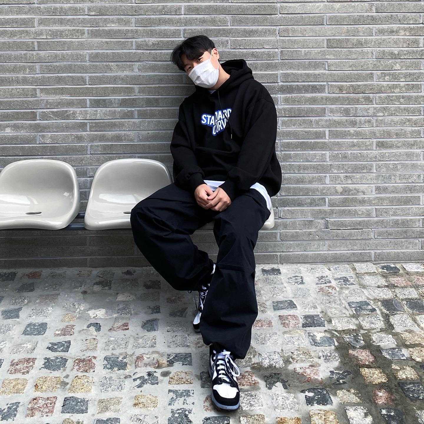 Nike x Slam Jam Dunk High SP Clear Black 착용 스타일 - 2