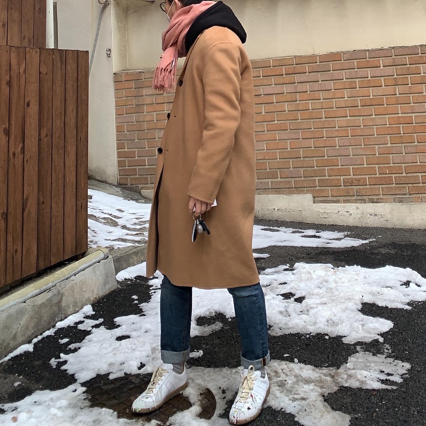 Maison Margiela Replica Paint Drop Sneakers 착용 스타일