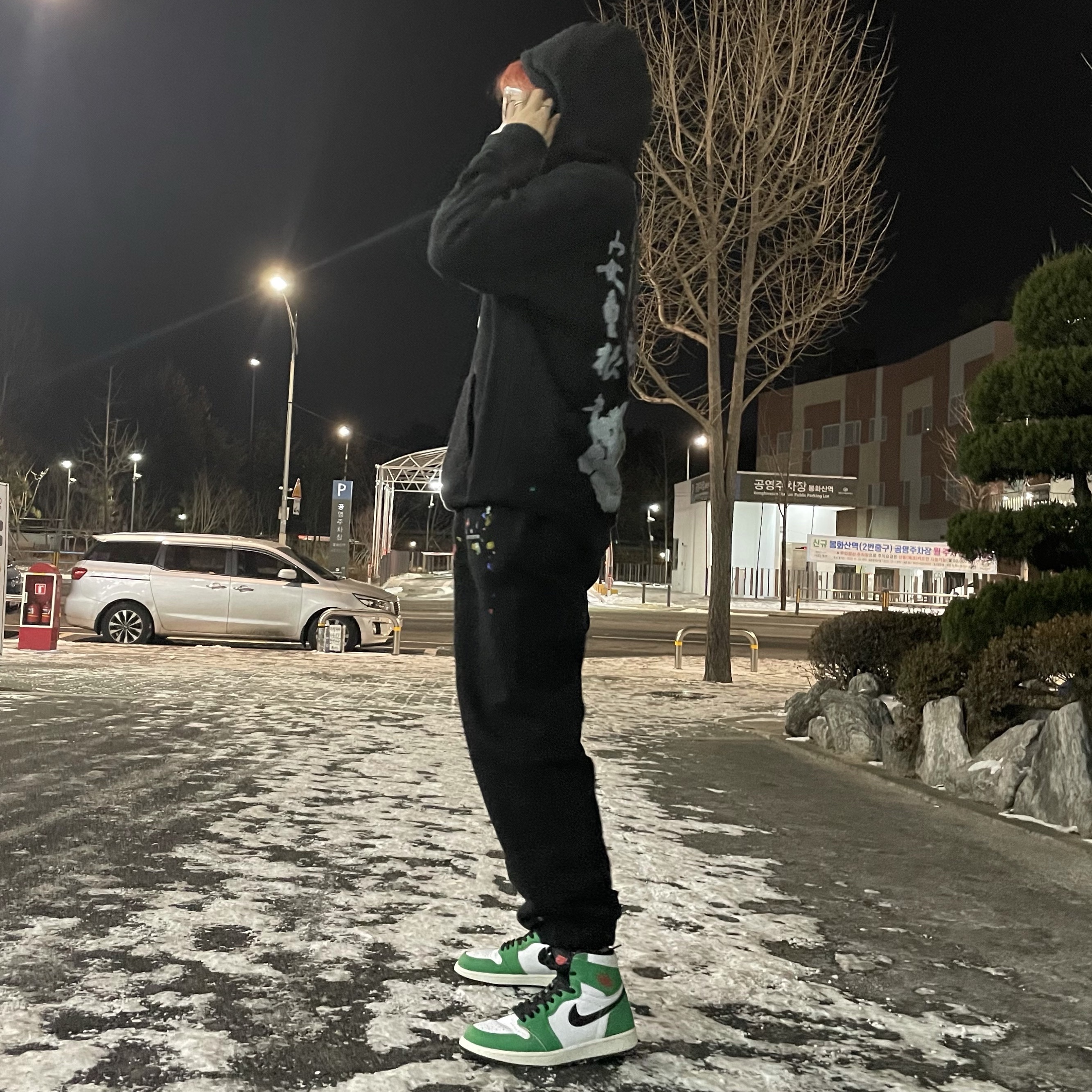 (W) Jordan 1 Retro High OG Lucky Green 착용 스타일