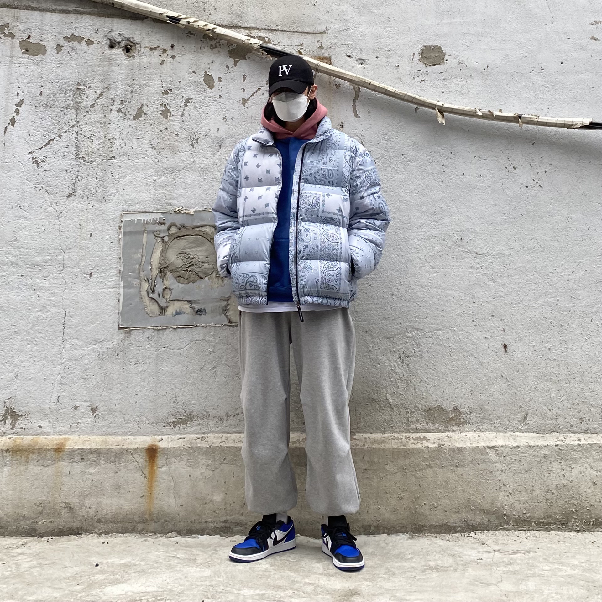 (GS) Jordan 1 Low Royal Toe 착용 스타일 - 1