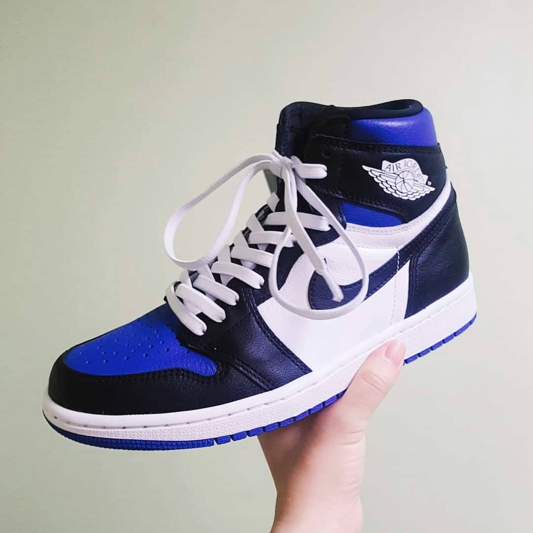 Jordan 1 Retro High OG Royal Toe 착용 스타일 - 1