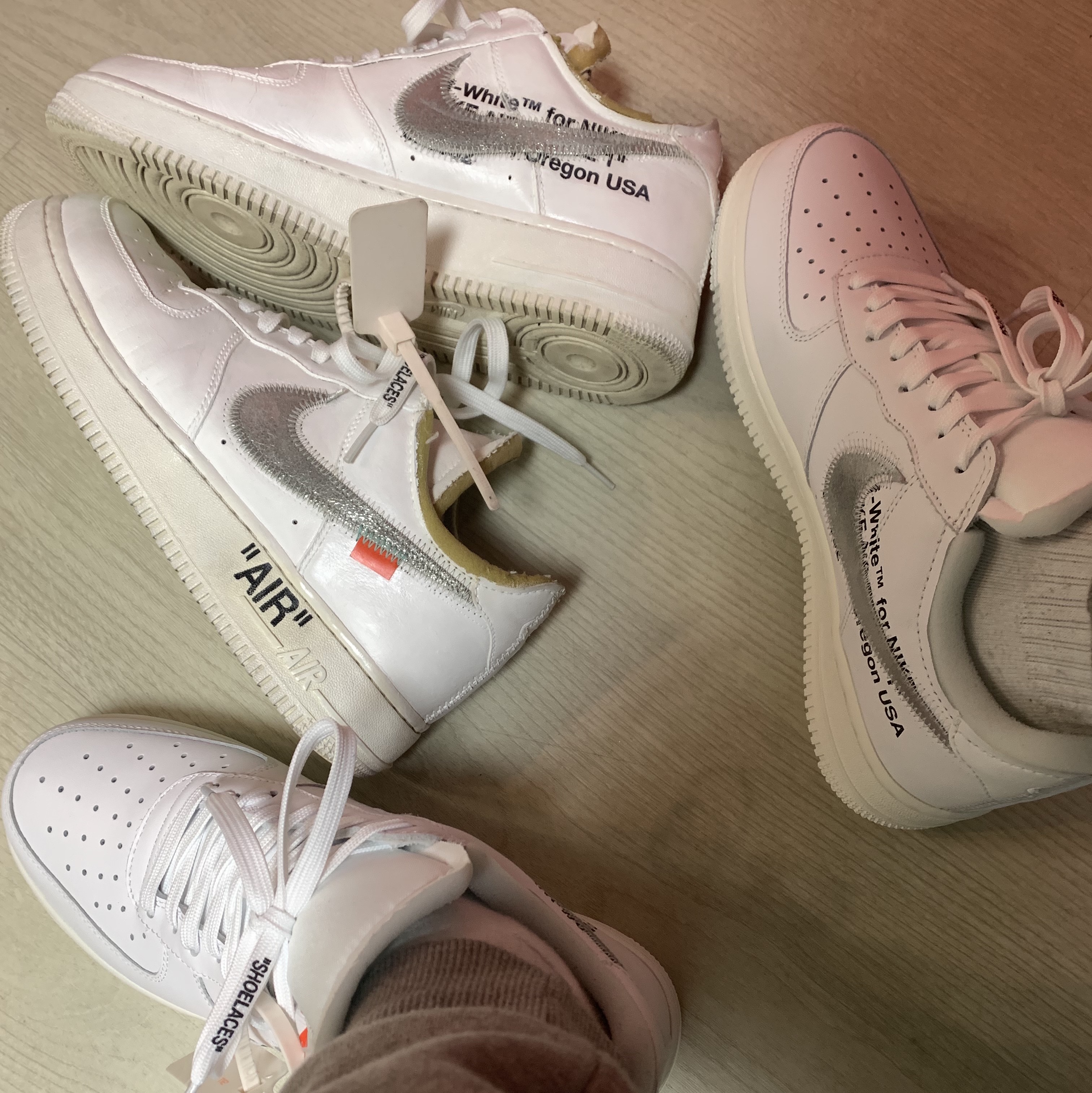 Nike x Off-White Air Force 1 Low ComplexCon Exclusive 착용 스타일