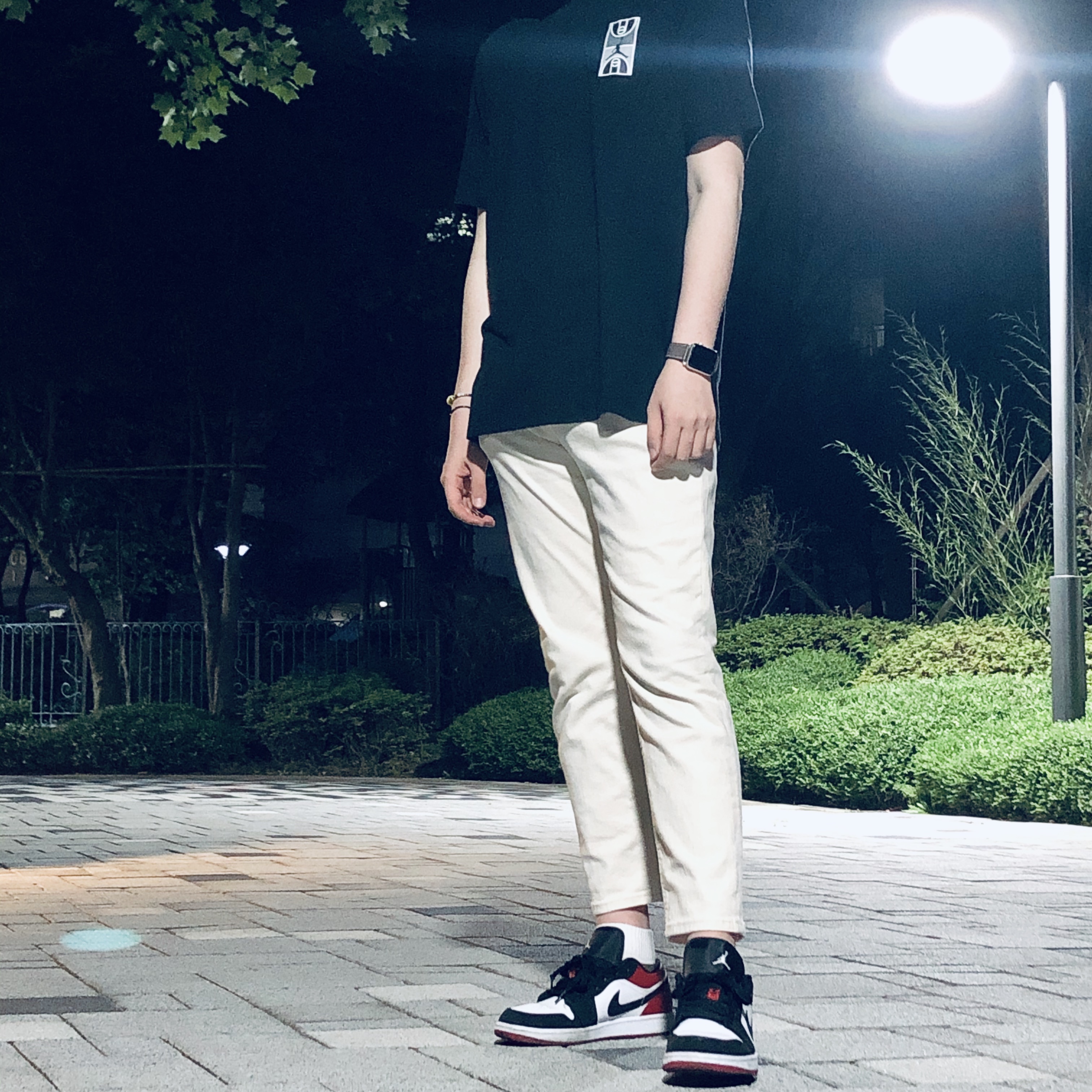 Jordan 1 Low Black Toe 착용 스타일