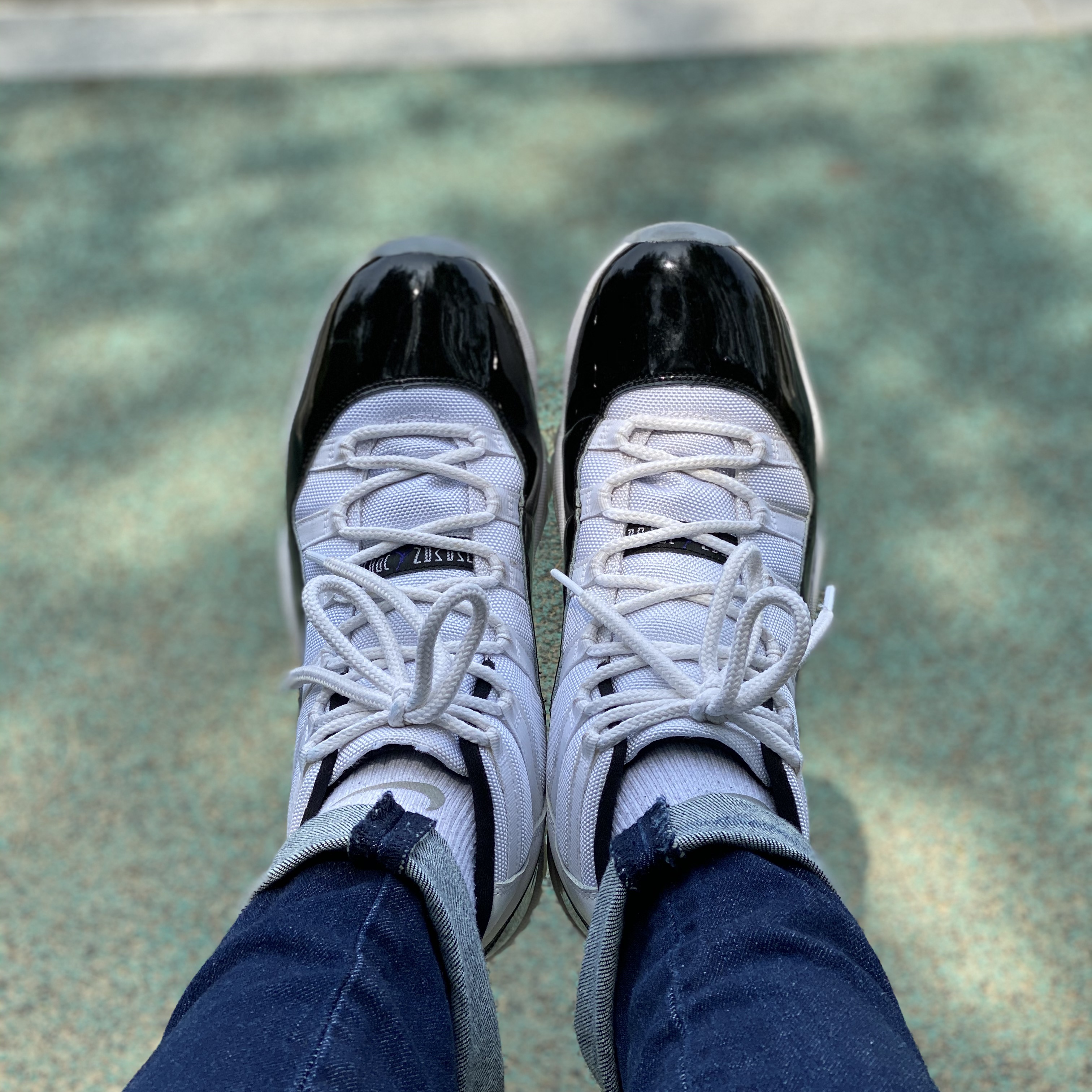 (GS) Jordan 11 Retro 72-10, Jordan 11 Retro Concord 2018 착용 스타일 - 2