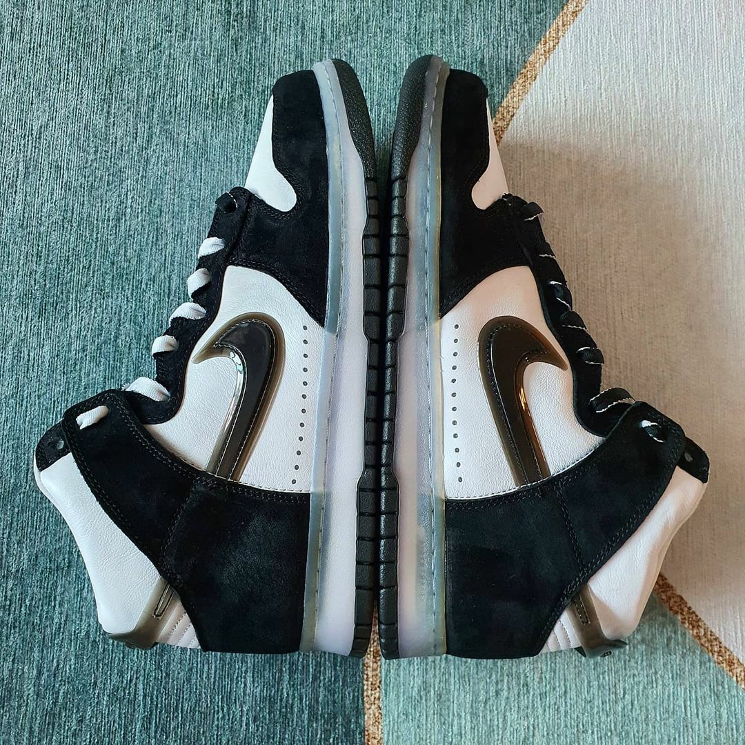 Nike x Slam Jam Dunk High SP Clear Black 착용 스타일 - 4