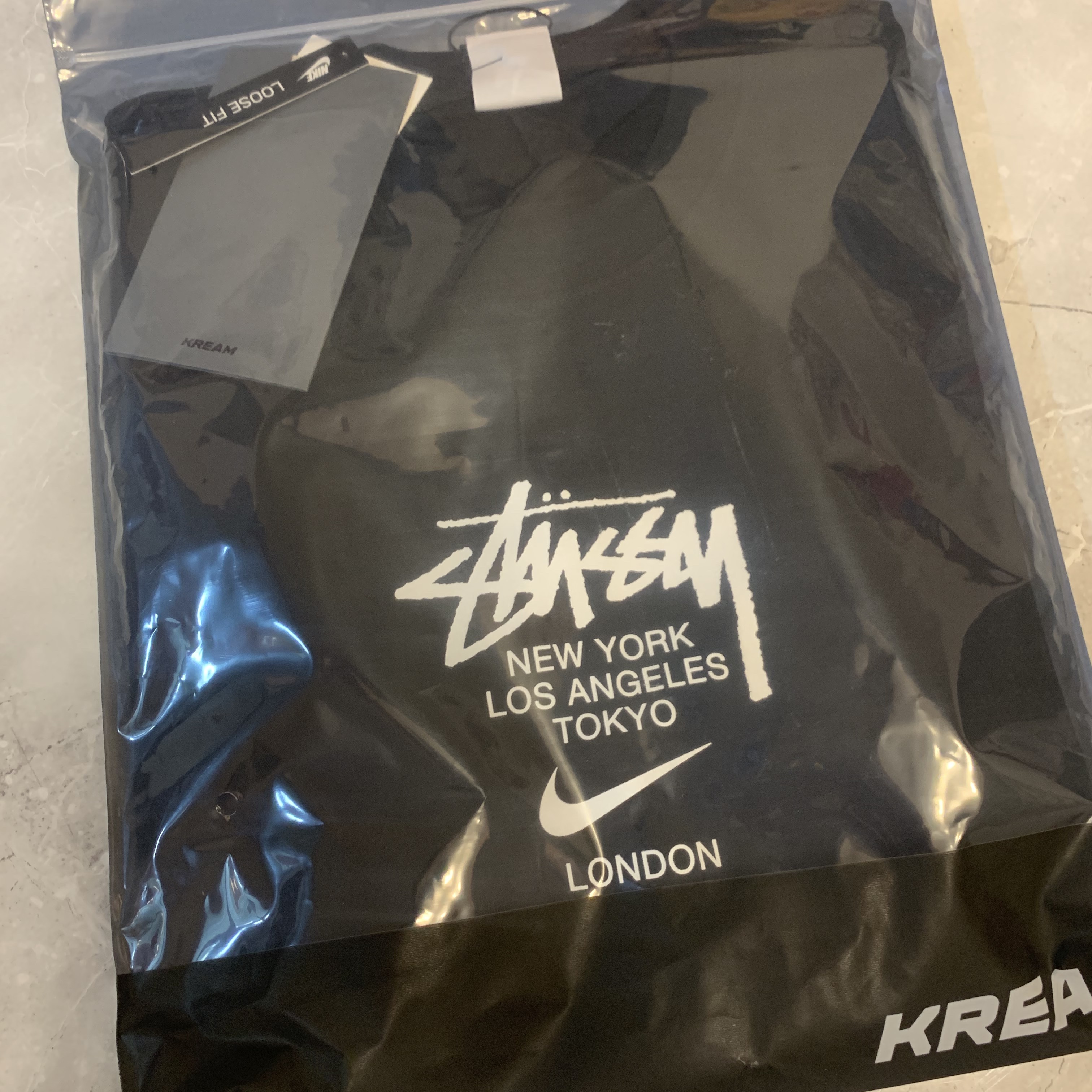 Nike x Stussy WT T-Shirt Black - US/EU 착용 스타일